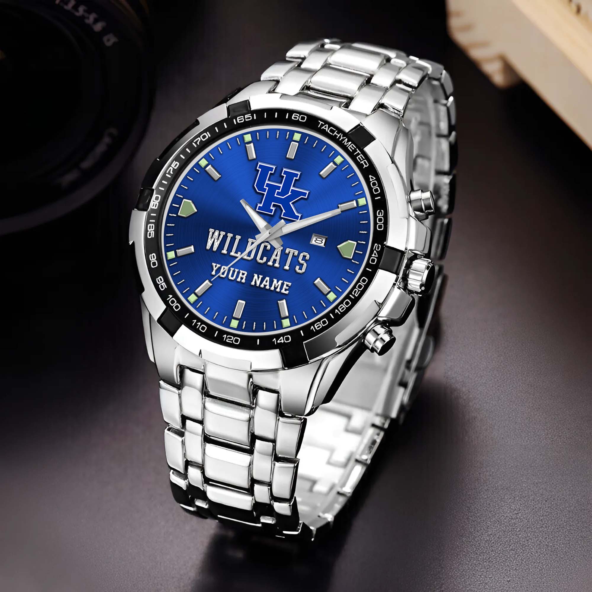 Kentucky Wildcats Alloy Men Quartz Watch Custom Your Name, Sport Men Watch, FootBall Fan Gifts EHIVM-02261048