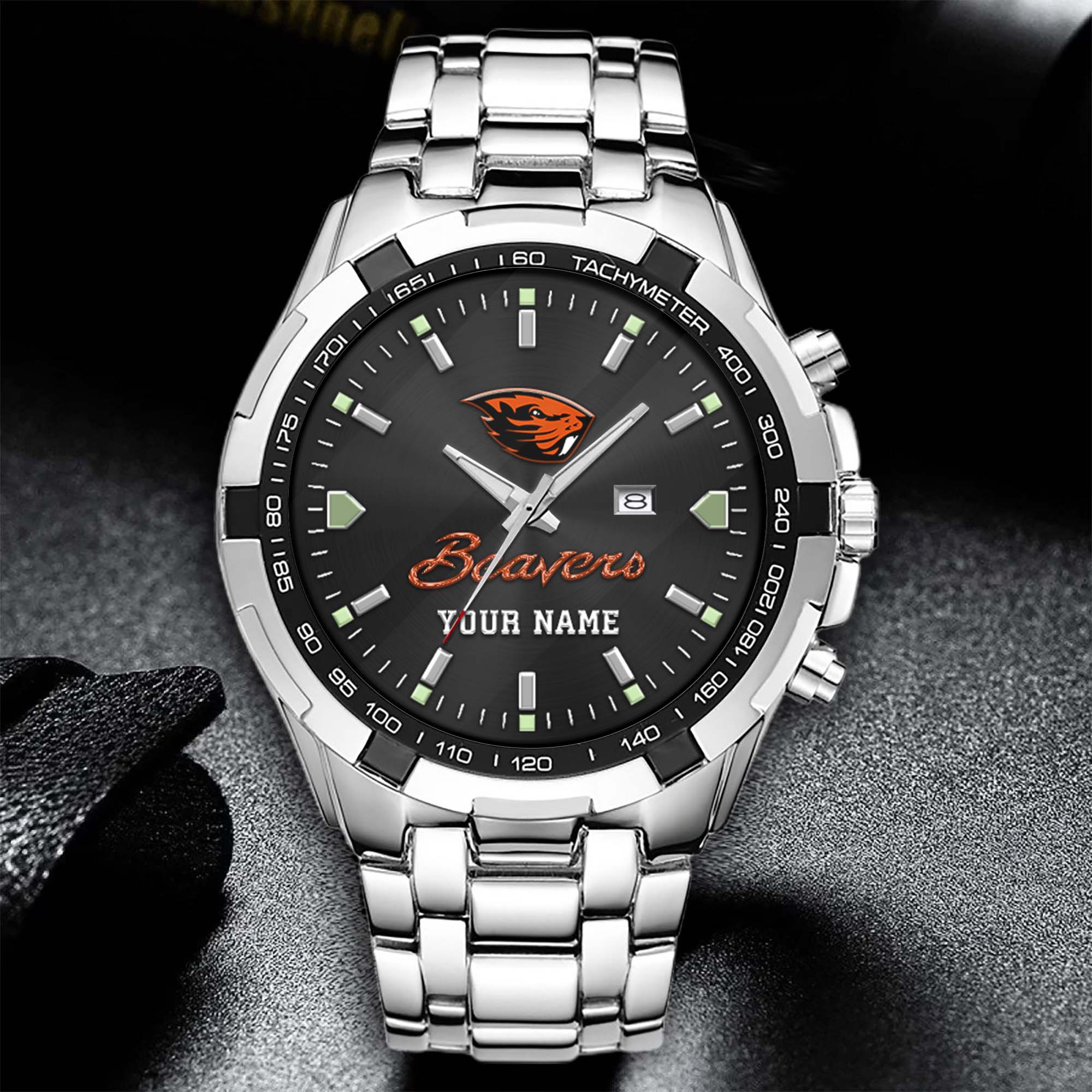 Alternative view of Oregon State Beavers Alloy Men Quartz Watch Custom Your Name, Sport Men Watch, FootBall Fan Gifts EHIVM-02261048