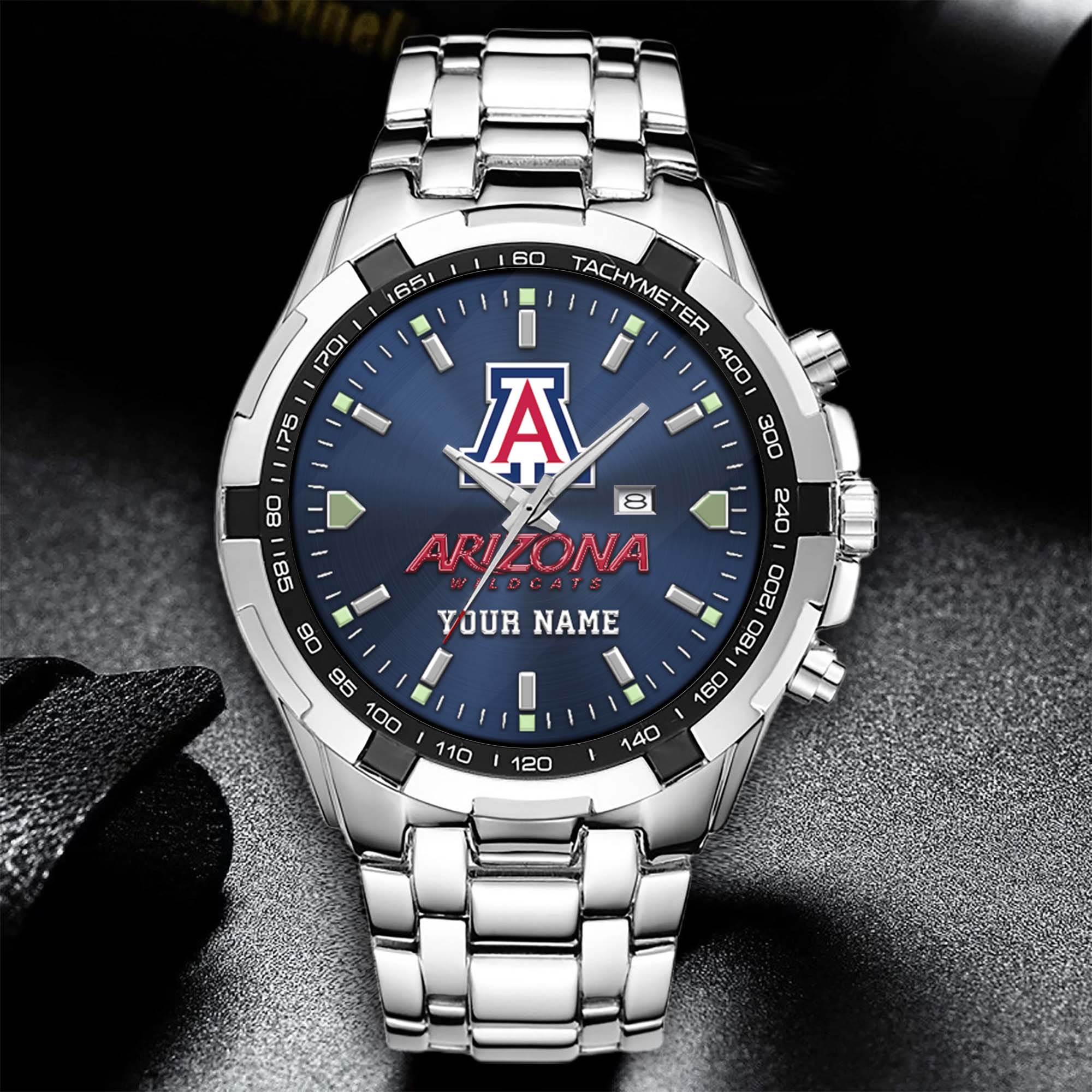Alternative view of Arizona Wildcats Alloy Men Quartz Watch Custom Your Name, Sport Men Watch, FootBall Fan Gifts EHIVM-02261048