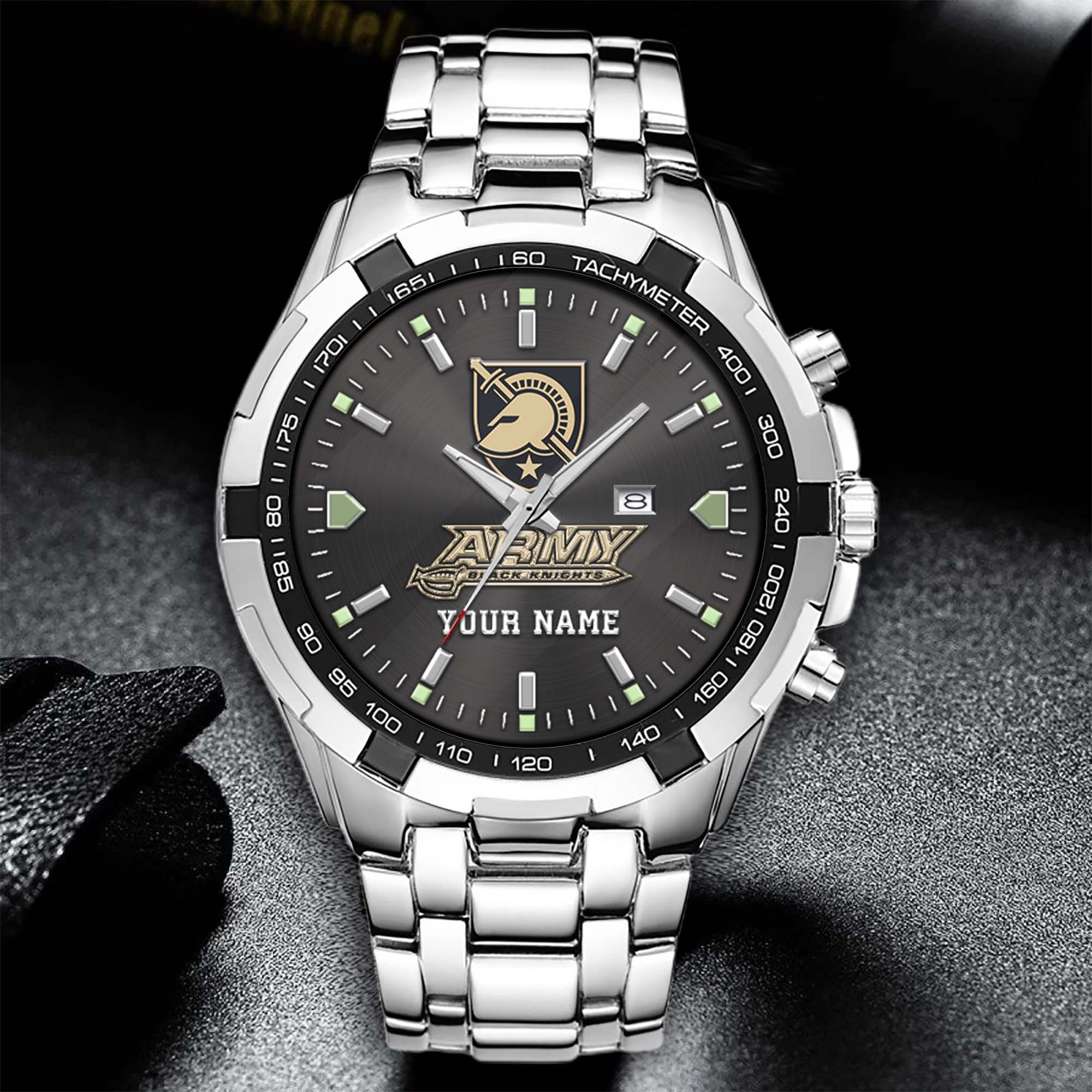 Alternative view of Army Black Knights Alloy Men Quartz Watch Custom Your Name, Sport Men Watch, FootBall Fan Gifts EHIVM-02261048