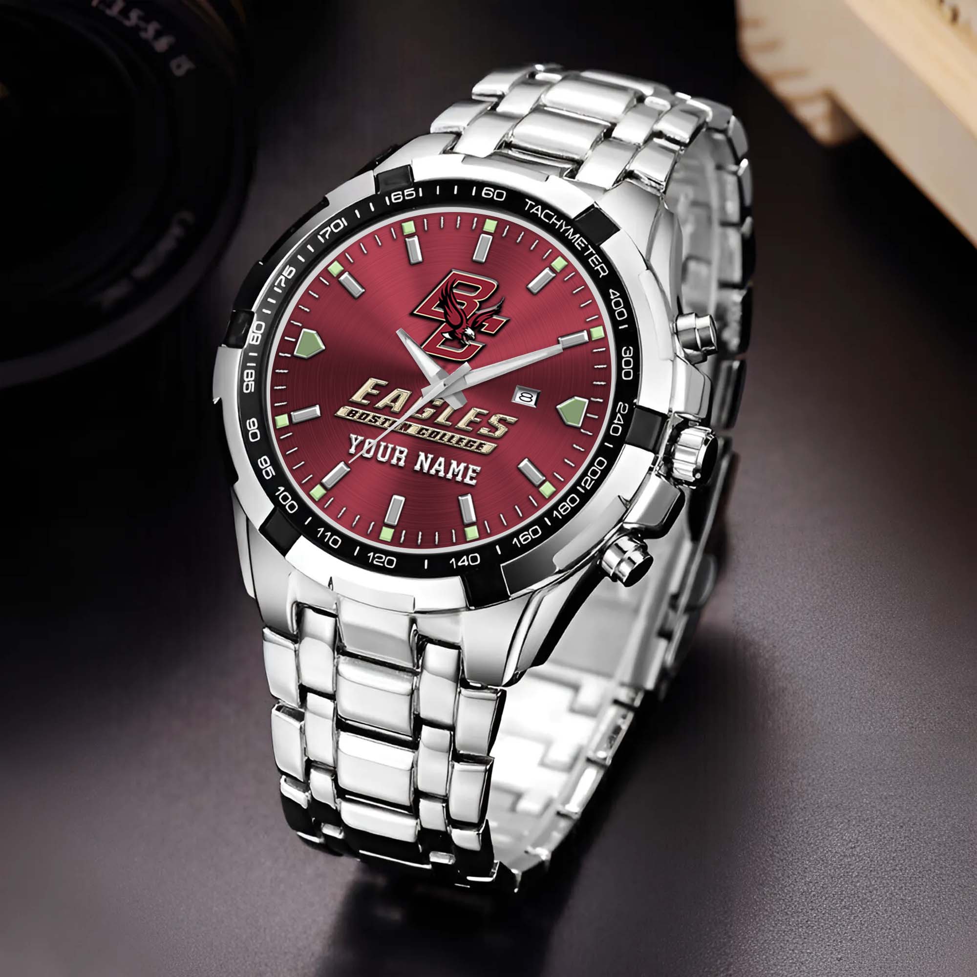 Boston College Eagles Alloy Men Quartz Watch Custom Your Name, Sport Men Watch, FootBall Fan Gifts EHIVM-02261048
