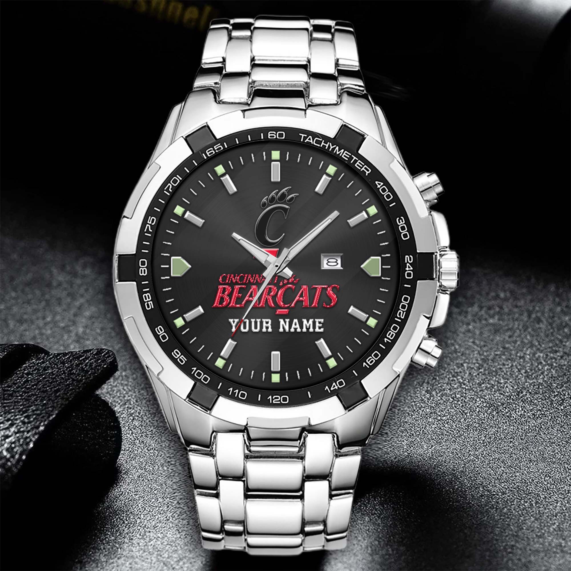 Alternative view of Cincinnati Bearcats Alloy Men Quartz Watch Custom Your Name, Sport Men Watch, FootBall Fan Gifts EHIVM-02261048