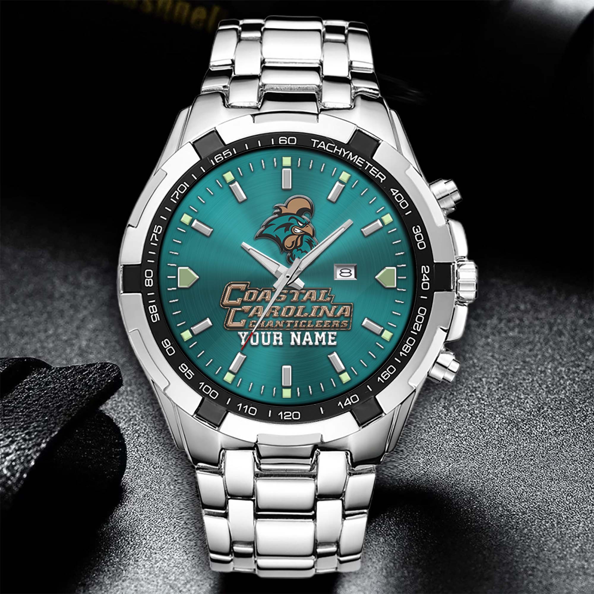 Alternative view of Coastal Carolina Chanticleers Alloy Men Quartz Watch Custom Your Name, Sport Men Watch, FootBall Fan Gifts EHIVM-02261048