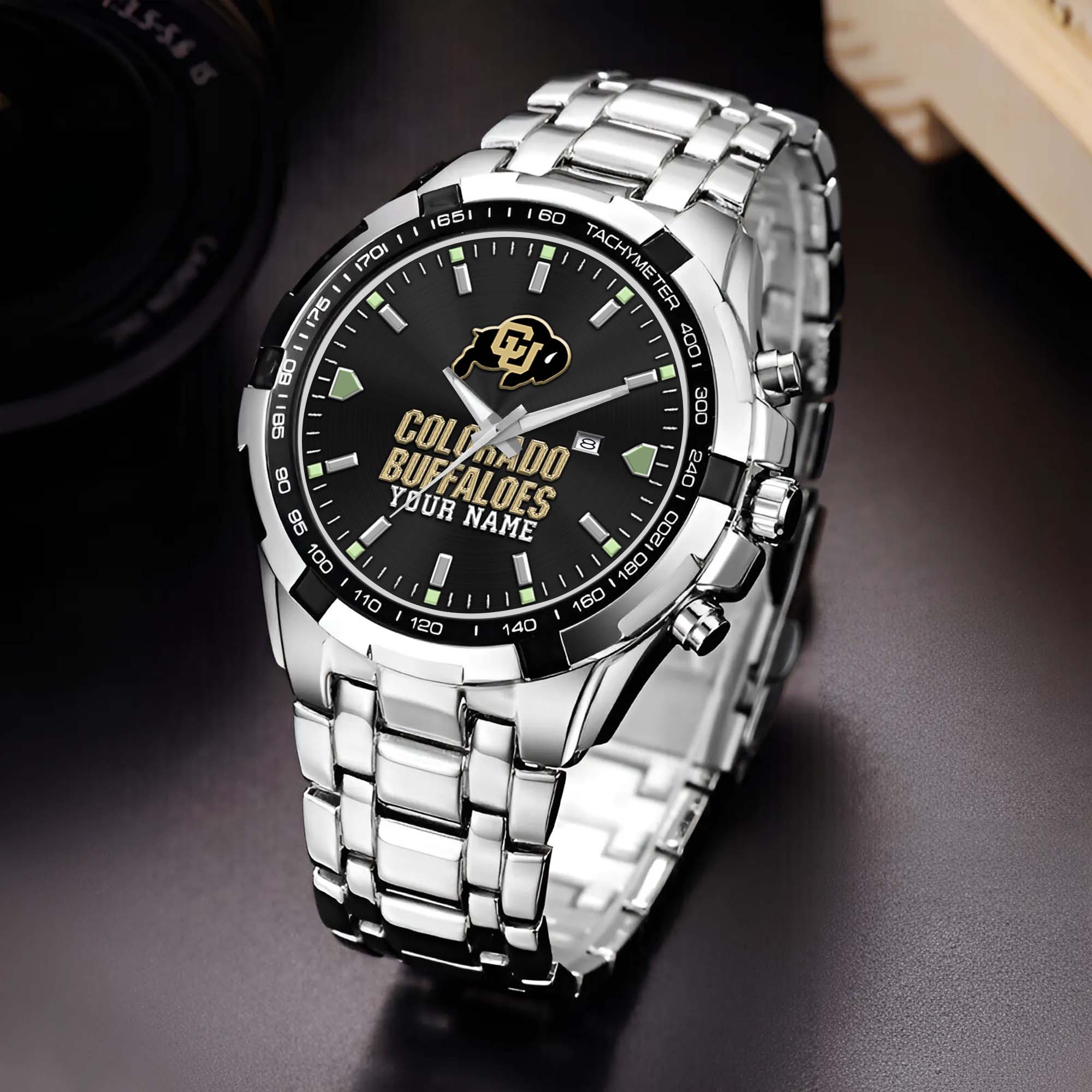 Colorado Buffaloes Alloy Men Quartz Watch Custom Your Name, Sport Men Watch, FootBall Fan Gifts EHIVM-02261048