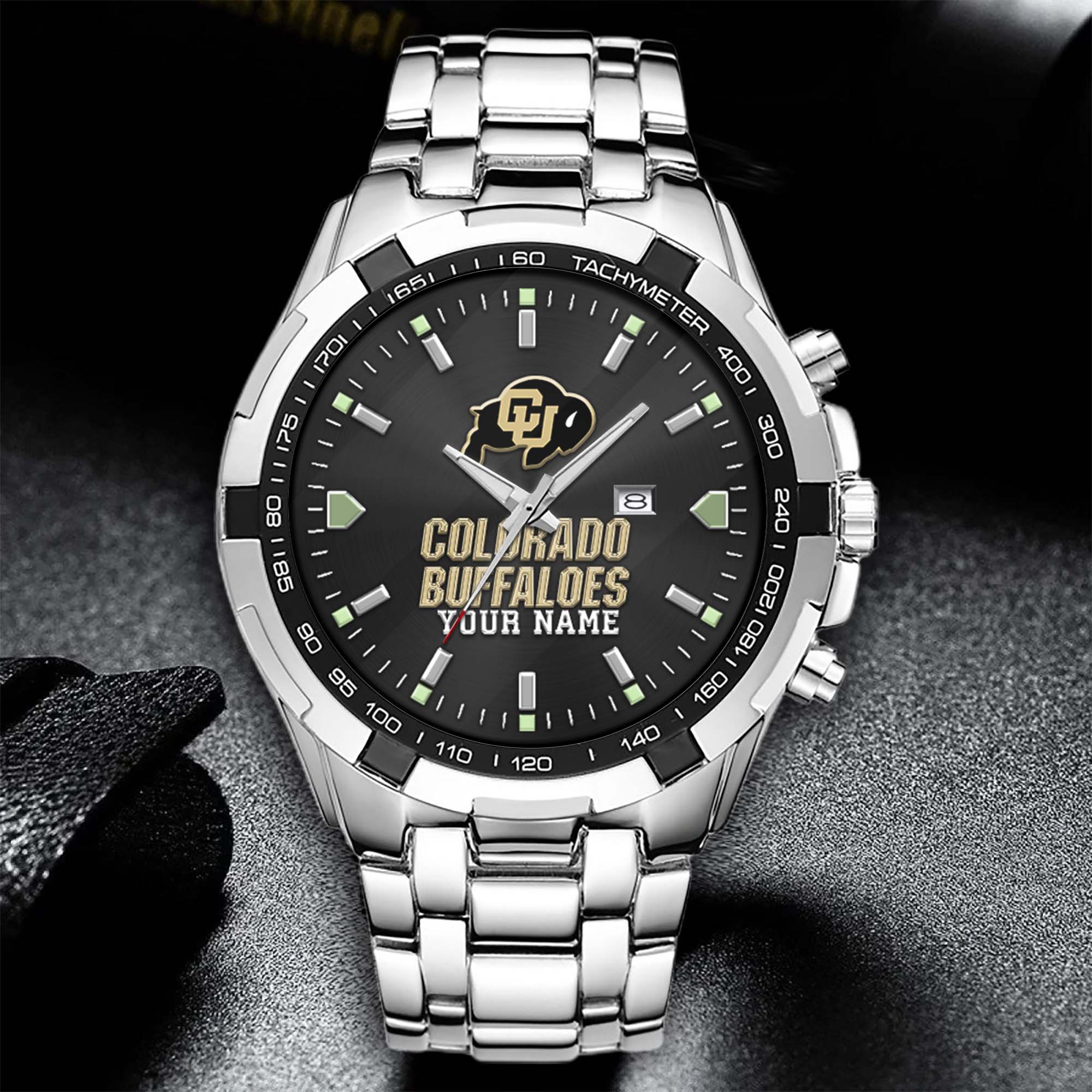 Alternative view of Colorado Buffaloes Alloy Men Quartz Watch Custom Your Name, Sport Men Watch, FootBall Fan Gifts EHIVM-02261048