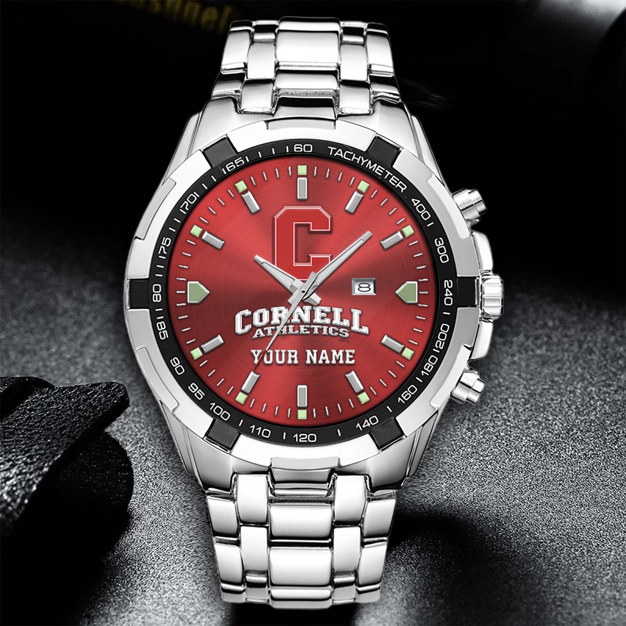 Alternative view of Cornell Big Red Alloy Men Quartz Watch Custom Your Name, Sport Men Watch, FootBall Fan Gifts EHIVM-02261048