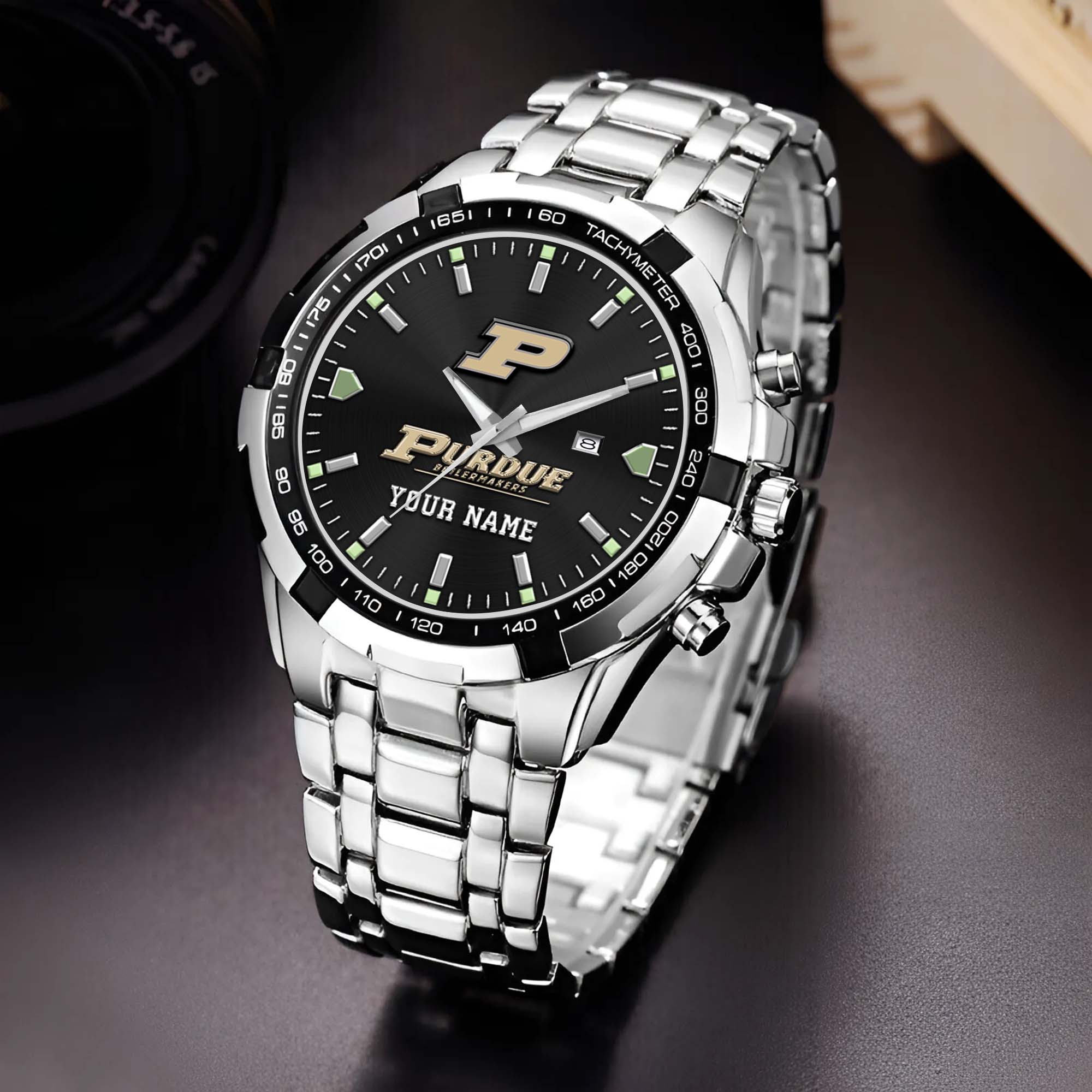 Purdue Boilermakers Alloy Men Quartz Watch Custom Your Name, Sport Men Watch, FootBall Fan Gifts EHIVM-02261048