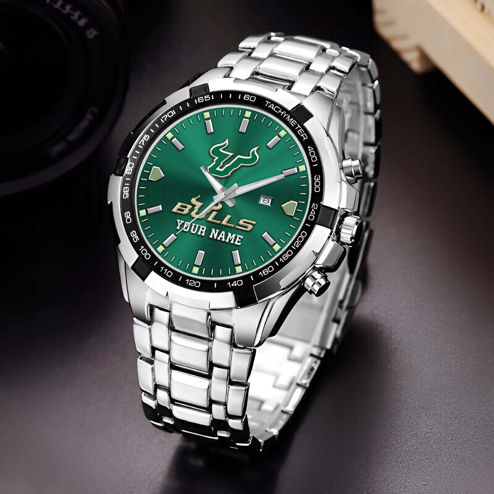 South Florida Bulls Alloy Men Quartz Watch Custom Your Name, Sport Men Watch, FootBall Fan Gifts EHIVM-02261048