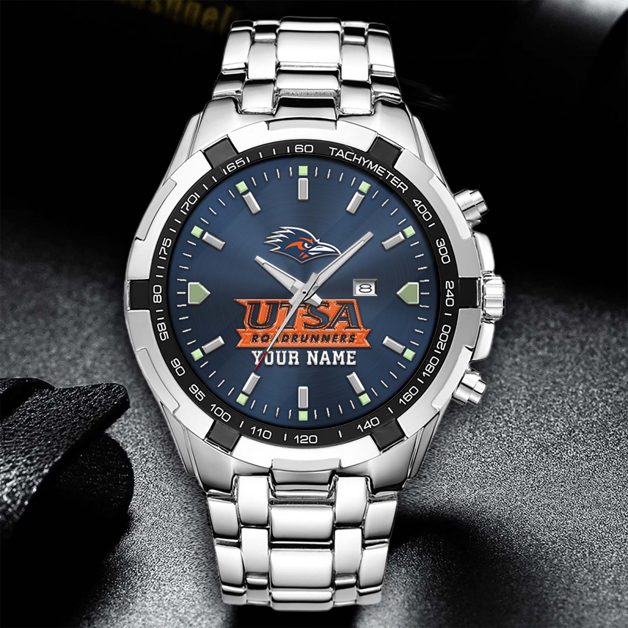 Alternative view of UTSA Roadrunners Alloy Men Quartz Watch Custom Your Name, Sport Men Watch, FootBall Fan Gifts EHIVM-02261048