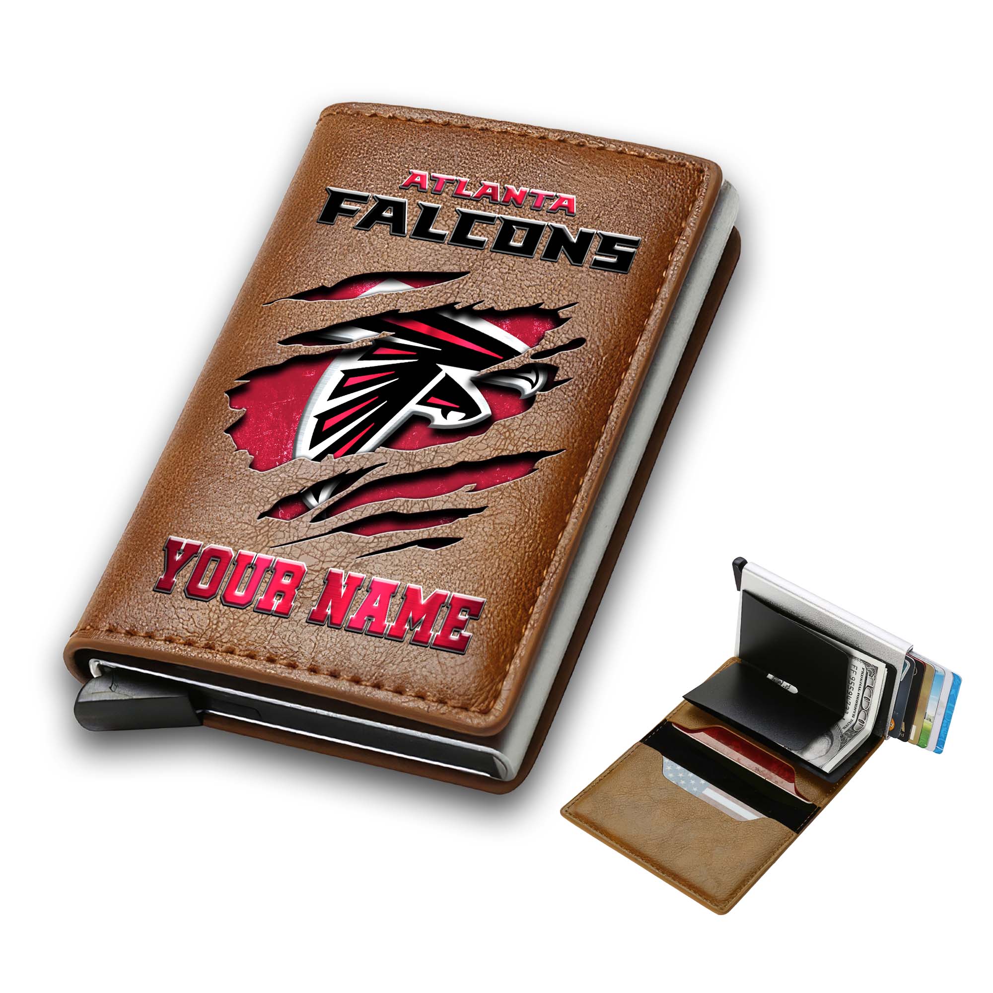 Alternative view of Atlanta Falcons Men Wallet Custom Your Name, Football Team Men Wallet For Fans, Gifts For Football Lovers EHIVM-03061165