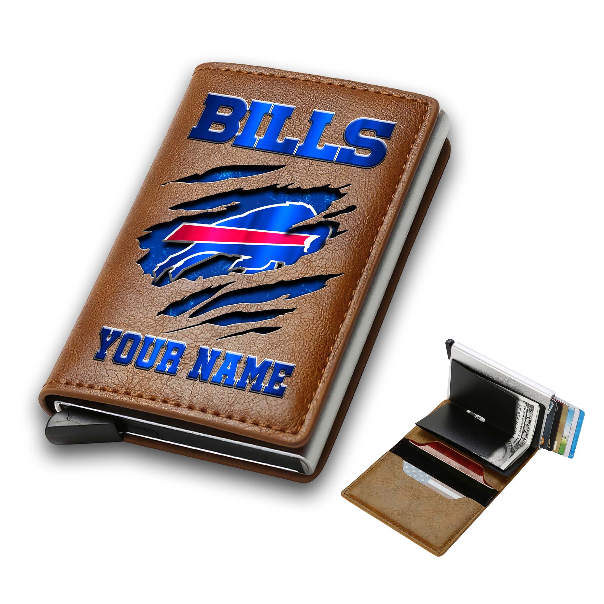 Alternative view of Buffalo Bills Men Wallet Custom Your Name, Football Team Men Wallet For Fans, Gifts For Football Lovers EHIVM-03061165
