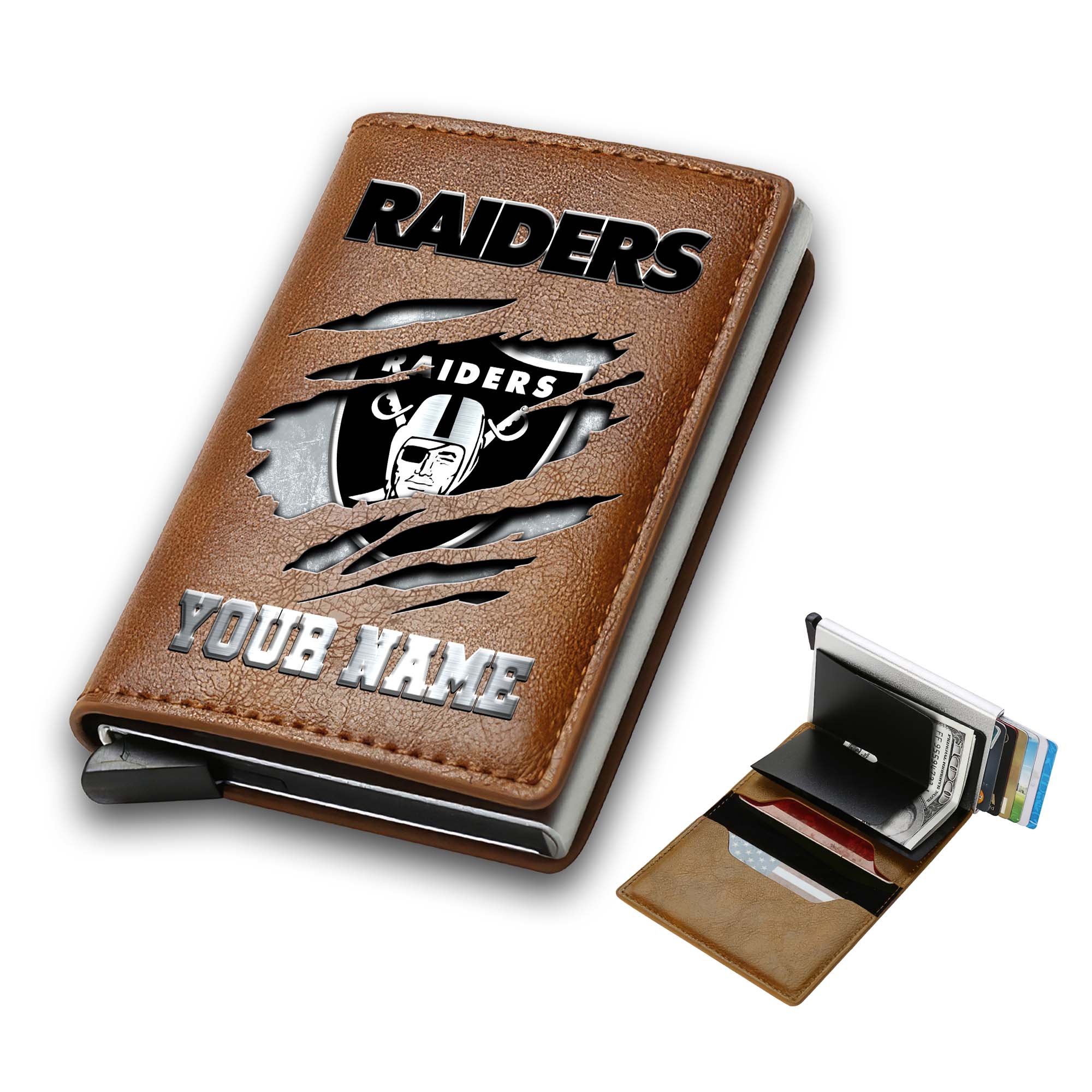 Alternative view of Las Vegas Raiders Men Wallet Custom Your Name, Football Team Men Wallet For Fans, Gifts For Football Lovers EHIVM-03061165