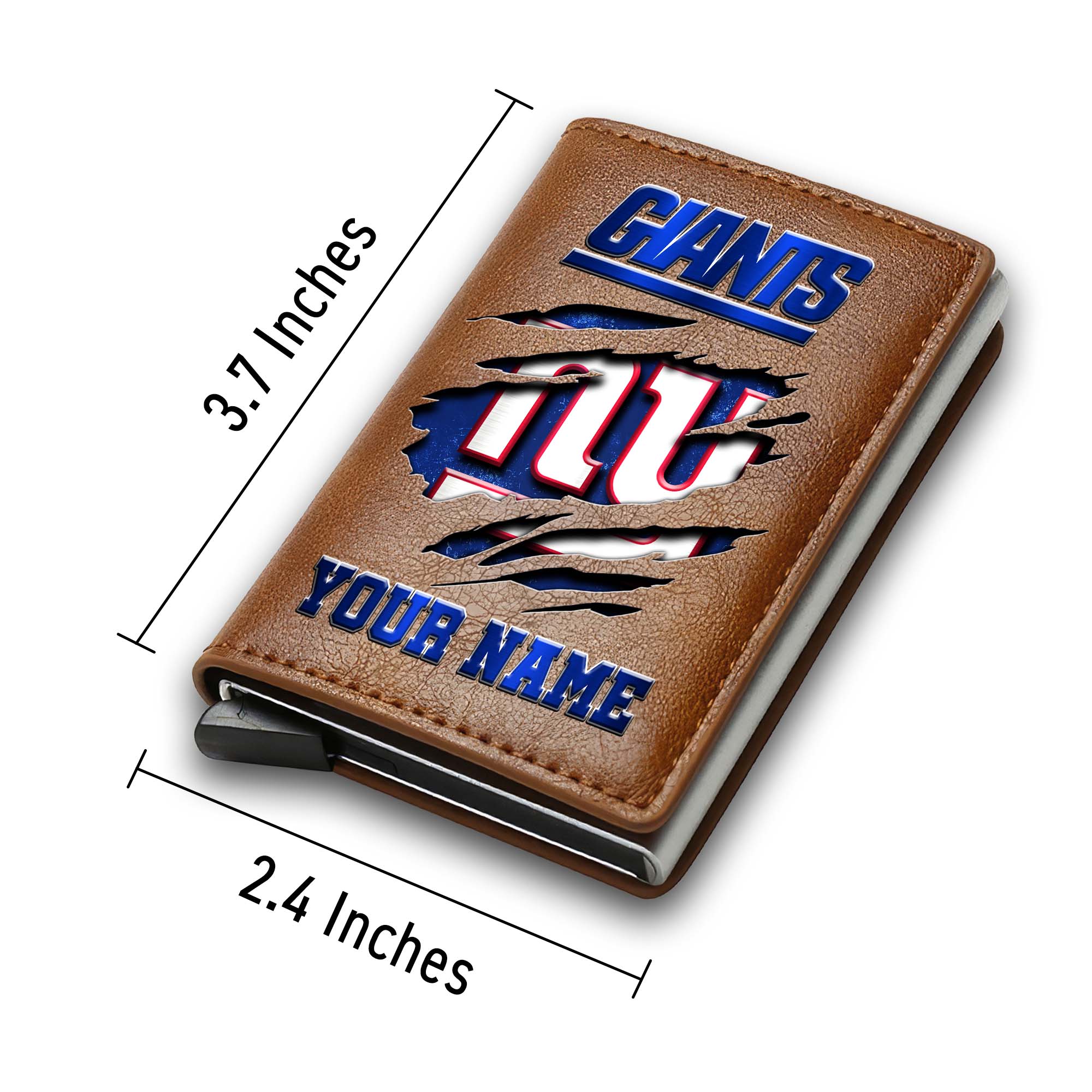 New York Giants Men Wallet Custom Your Name, Football Team Men Wallet For Fans, Gifts For Football Lovers EHIVM-03061165 - Image 5