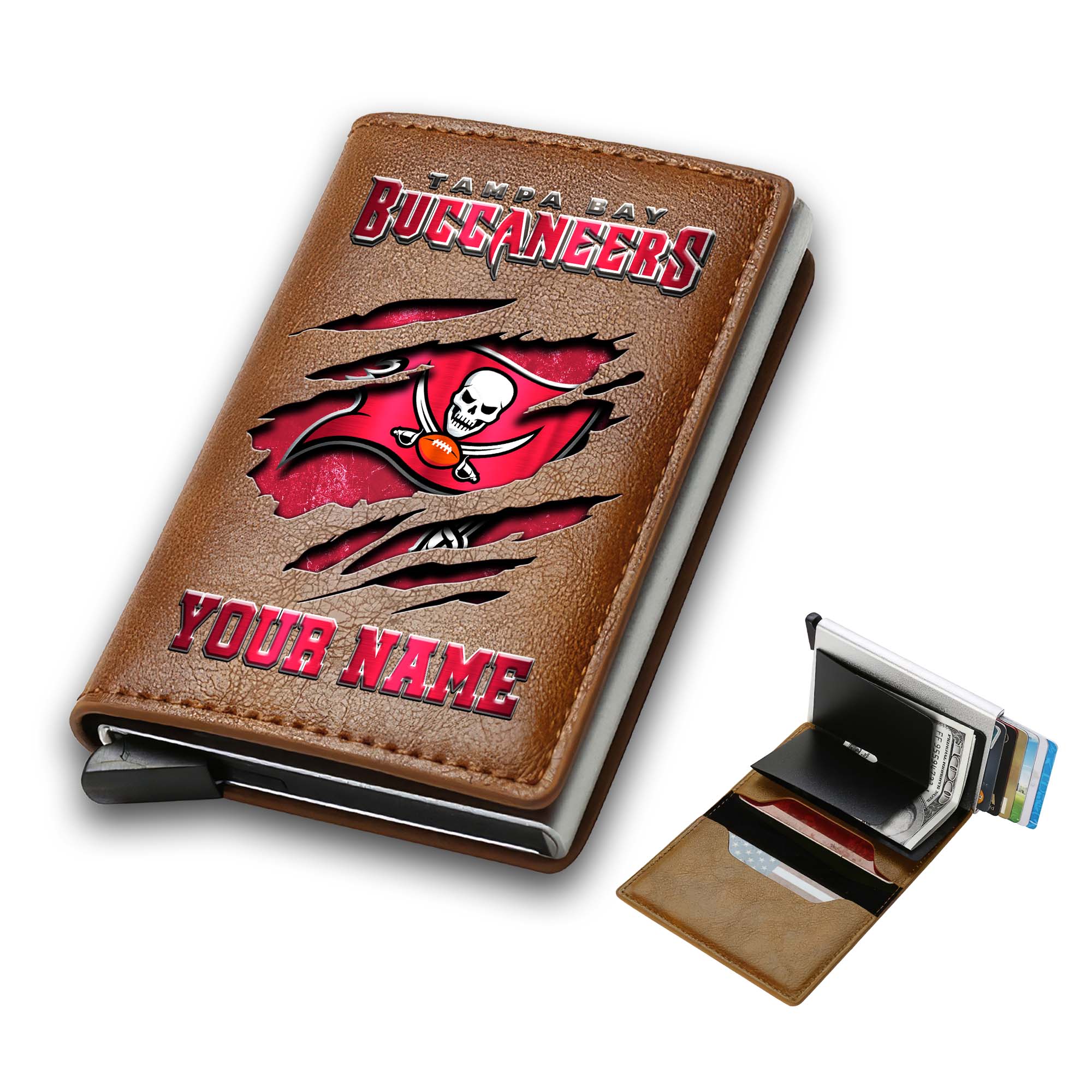 Alternative view of Tampa Bay Buccaneers Men Wallet Custom Your Name, Football Team Men Wallet For Fans, Gifts For Football Lovers EHIVM-03061165