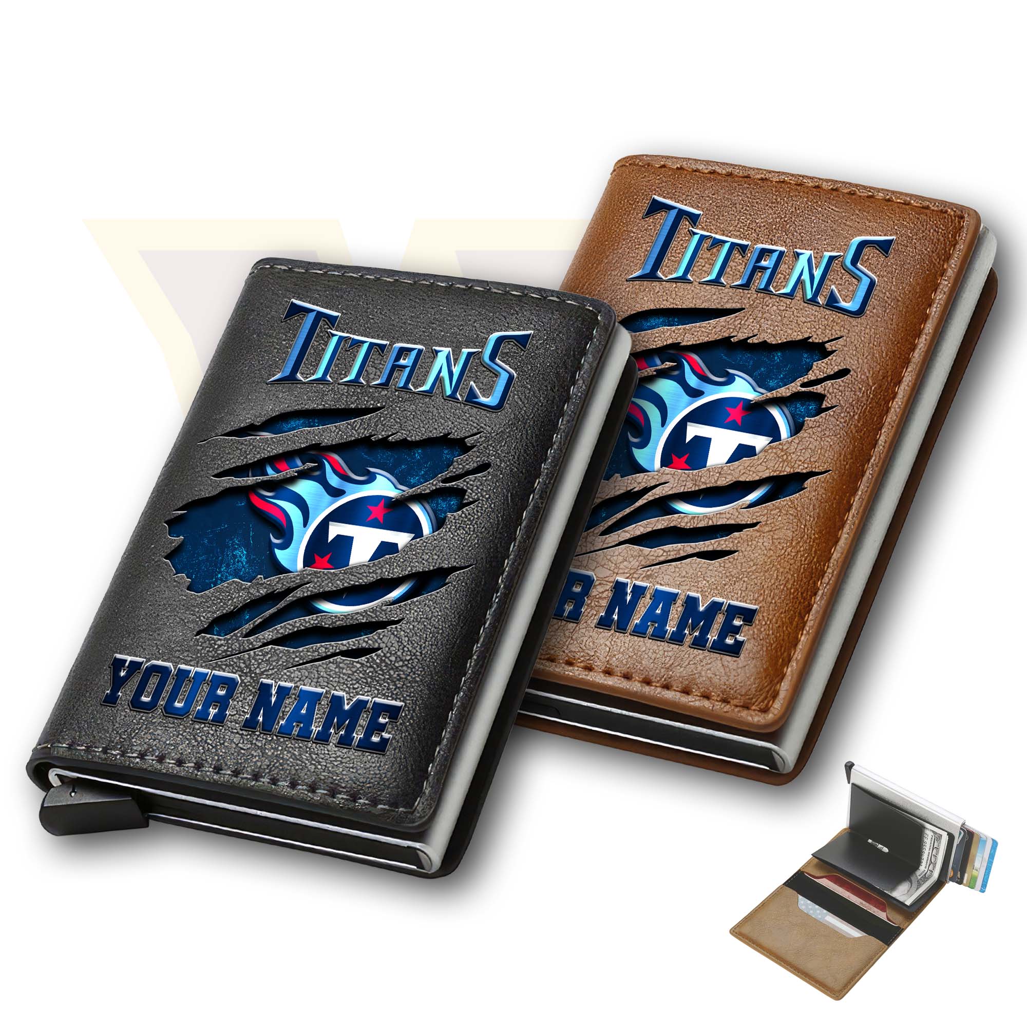 Tennessee Titans Men Wallet Custom Your Name, Football Team Men Wallet For Fans, Gifts For Football Lovers EHIVM-03061165