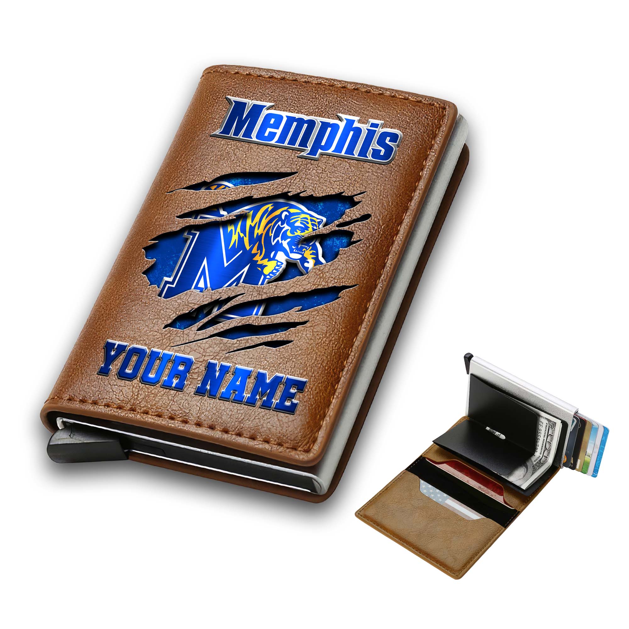 Alternative view of Memphis Tigers Men Wallet Custom Your Name, Football Team Men Wallet For Fans, Gifts For Football Lovers EHIVM-03061172