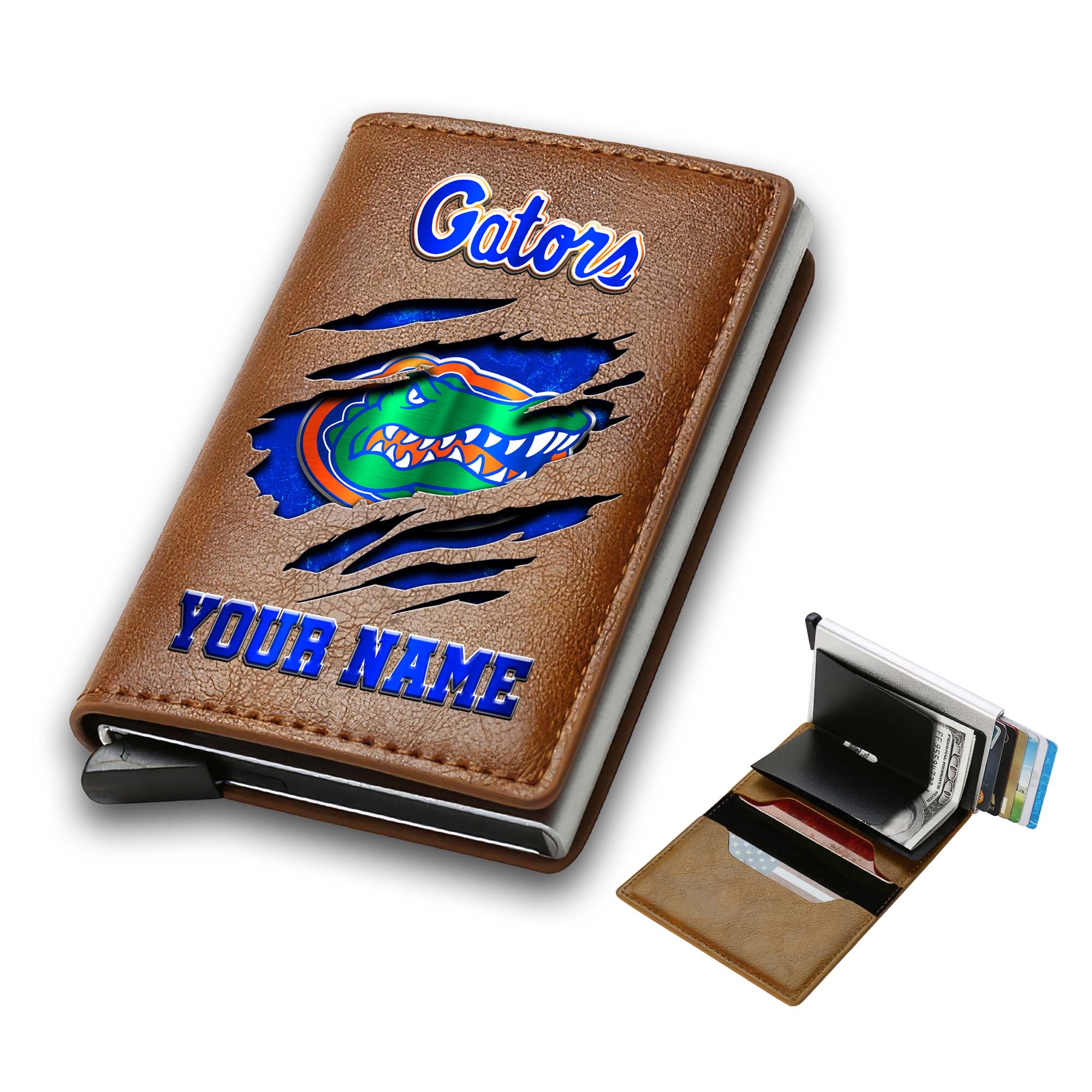 Alternative view of Florida Gators Men Wallet Custom Your Name, Football Team Men Wallet For Fans, Gifts For Football Lovers EHIVM-03061172