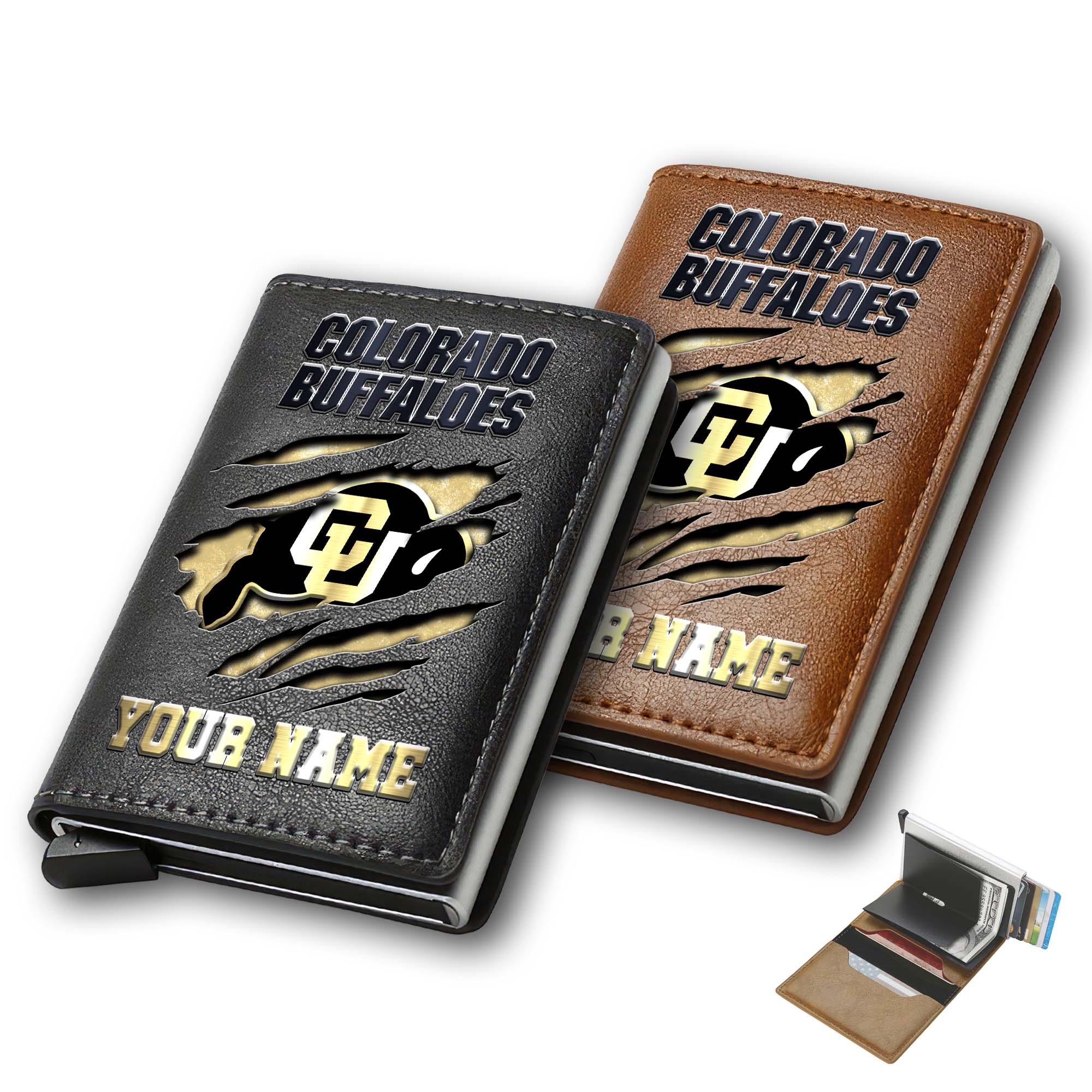 Colorado Buffaloes Men Wallet Custom Your Name, Football Team Men Wallet For Fans, Gifts For Football Lovers EHIVM-03061172