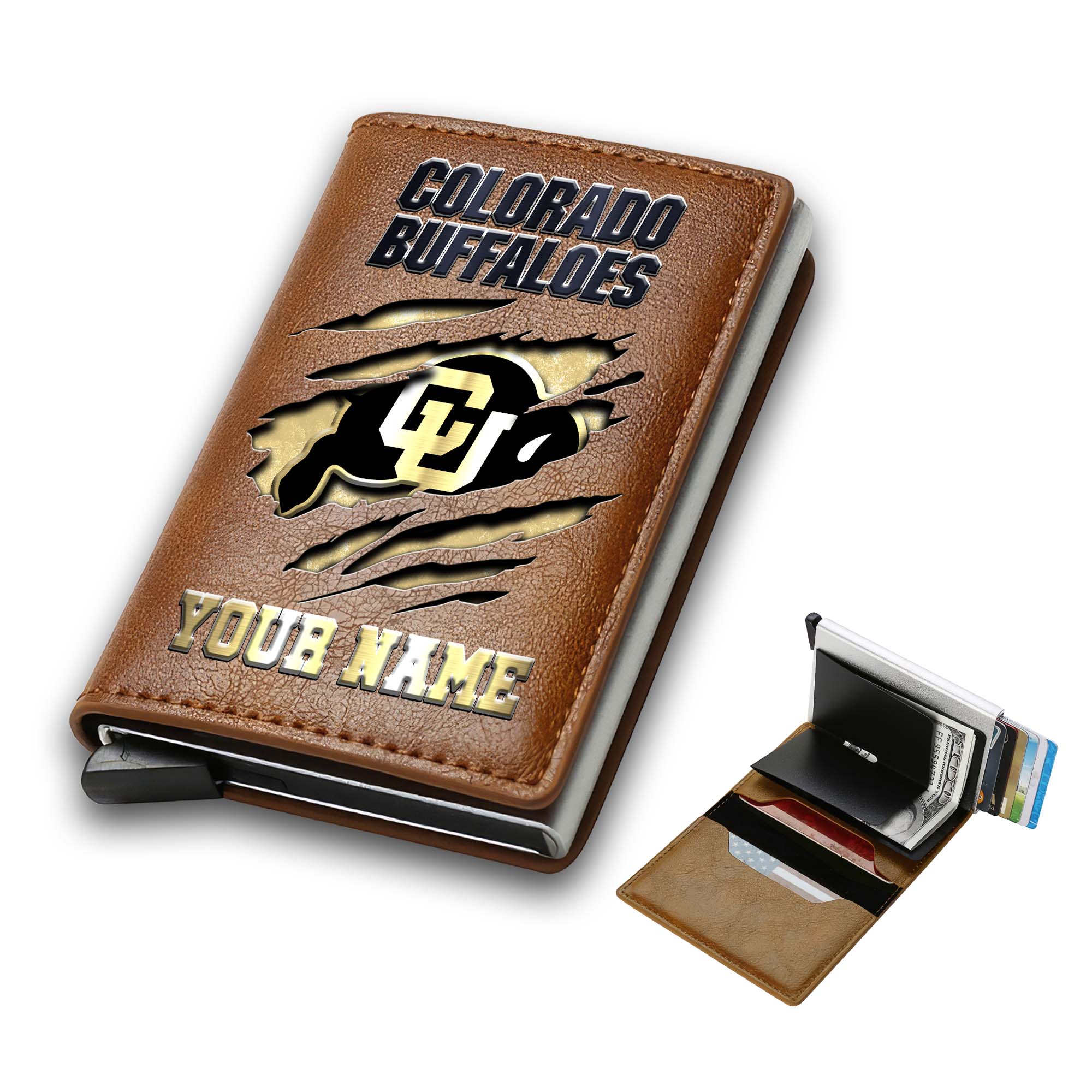 Alternative view of Colorado Buffaloes Men Wallet Custom Your Name, Football Team Men Wallet For Fans, Gifts For Football Lovers EHIVM-03061172