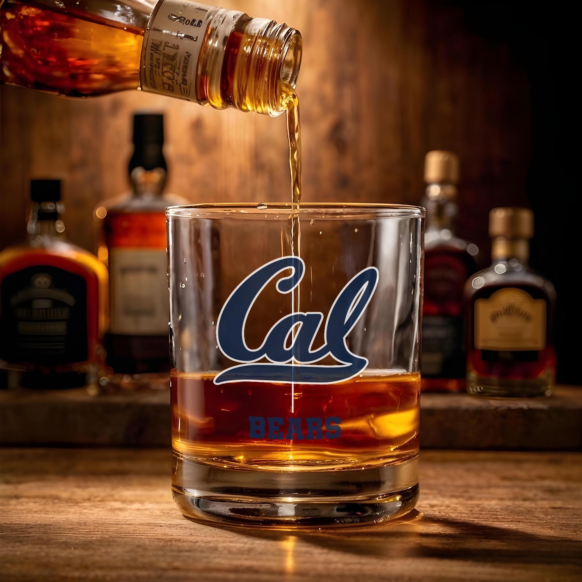 California Golden Bears Engraved Whiskey Glass Custom Your Name, Groomsman 11oz Whiskey Glass, Football Gift, Gifts for Dad EHIVM-03271494 - Image 4