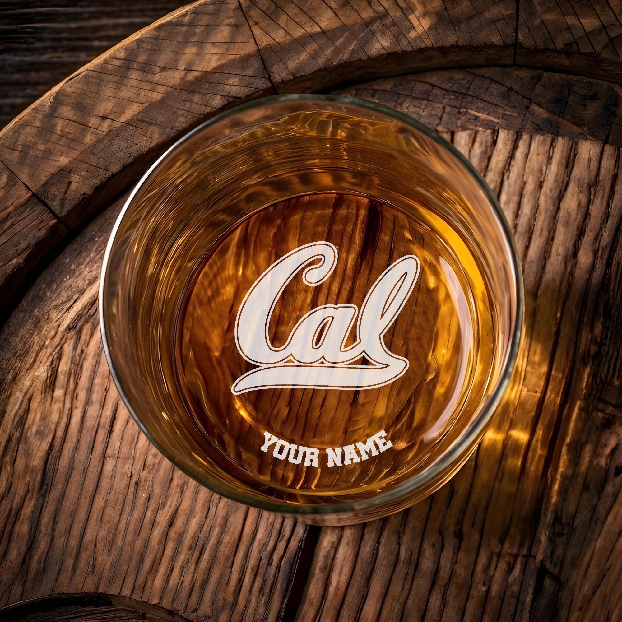 California Golden Bears Engraved Whiskey Glass Custom Your Name, Groomsman 11oz Whiskey Glass, Football Gift, Gifts for Dad EHIVM-03271494 - Image 5