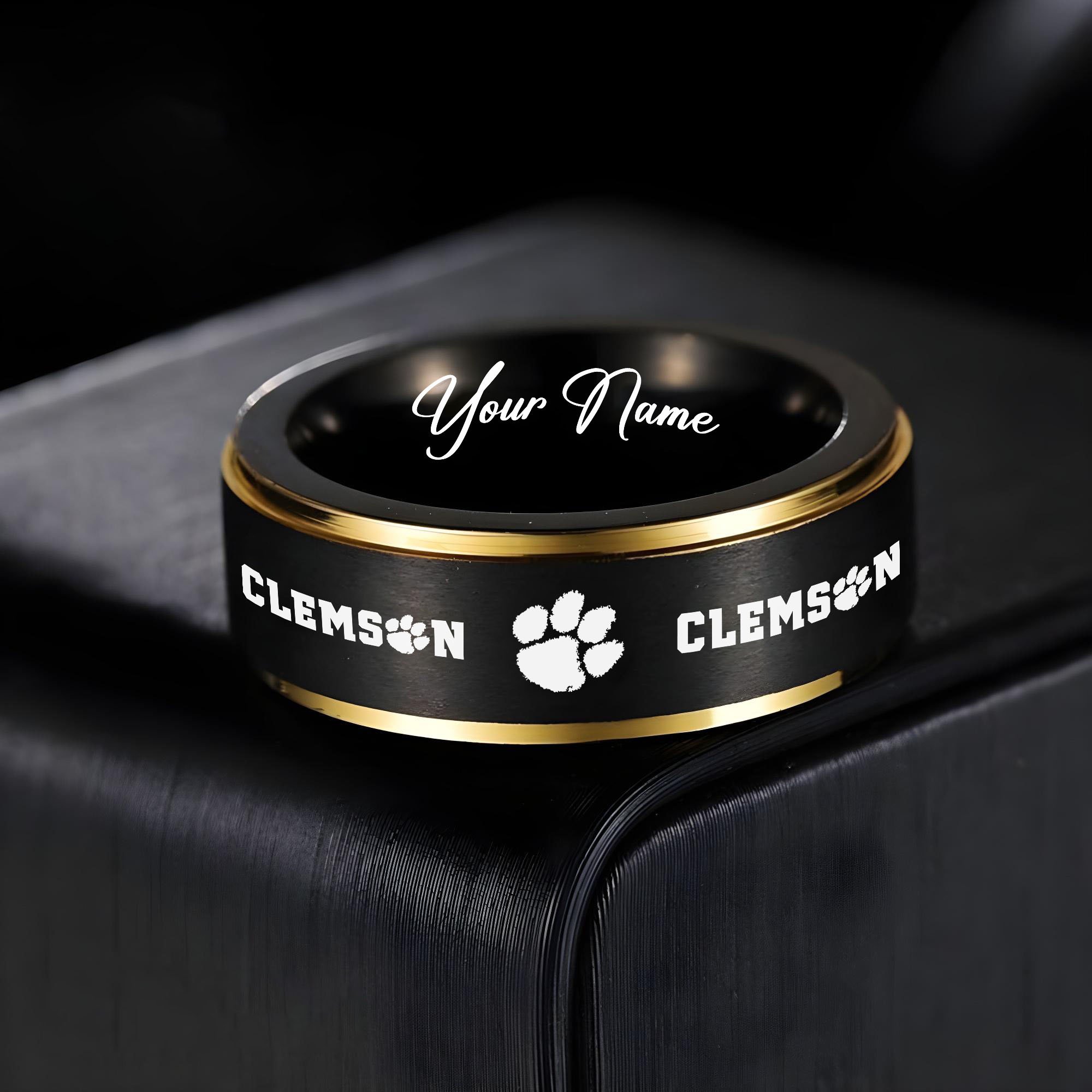 Clemson Tigers Stainless Steel Rings Comes With Box 2025 versions, Gifts For Fan EHIVM-03311535A