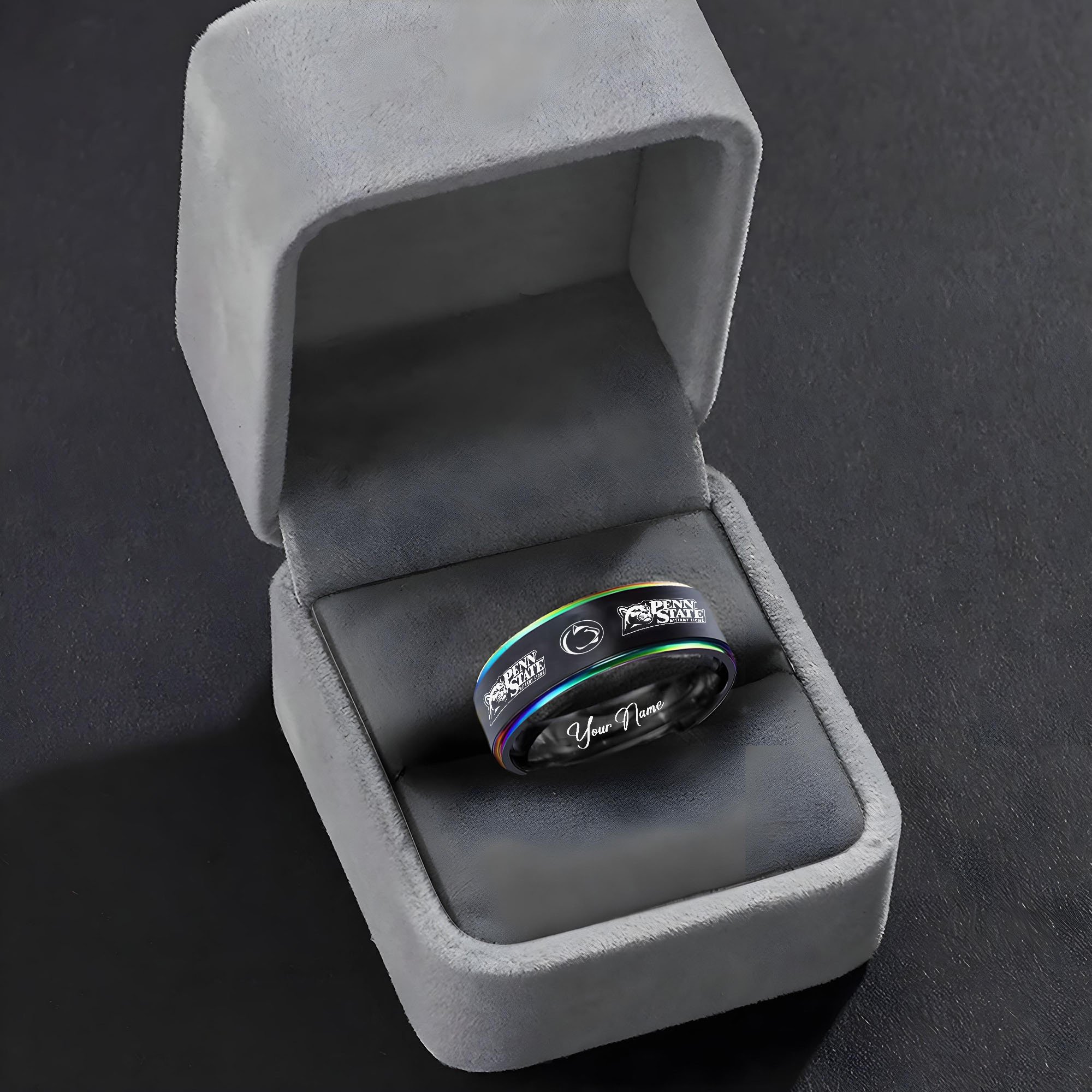 Alternative view of Penn State Nittany Lions Stainless Steel Rings Comes With Box 2025 versions, Gifts For Fan EHIVM-03311535A