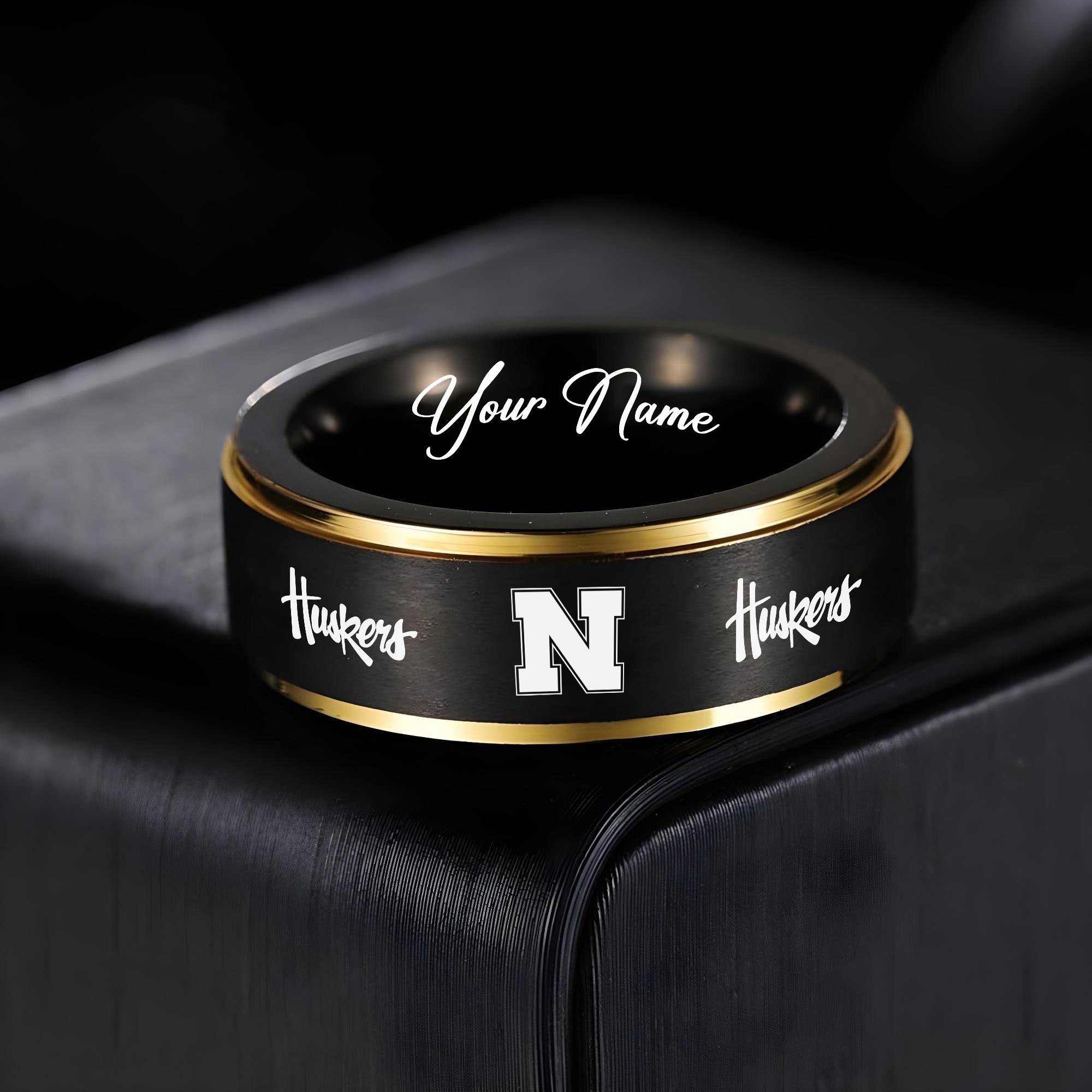 Nebraska Cornhuskers Stainless Steel Rings Comes With Box 2025 versions, Gifts For Fan EHIVM-03311535A