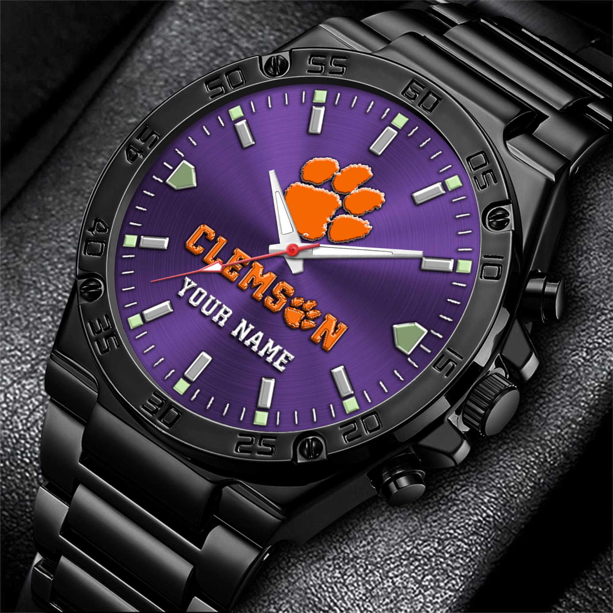 Clemson Tigers Men's Watch Custom Your Name, Sport Men Watch, FootBall Fan Gifts EHIVM-04051644