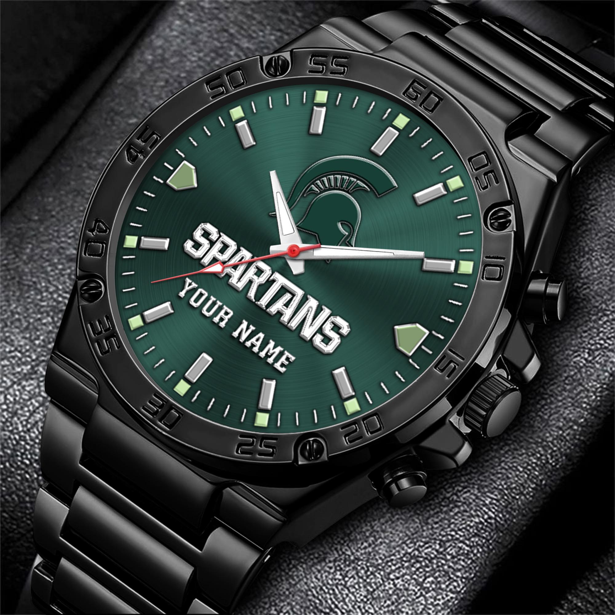 Michigan State Spartans Men's Watch Custom Your Name, Sport Men Watch, FootBall Fan Gifts EHIVM-04051644