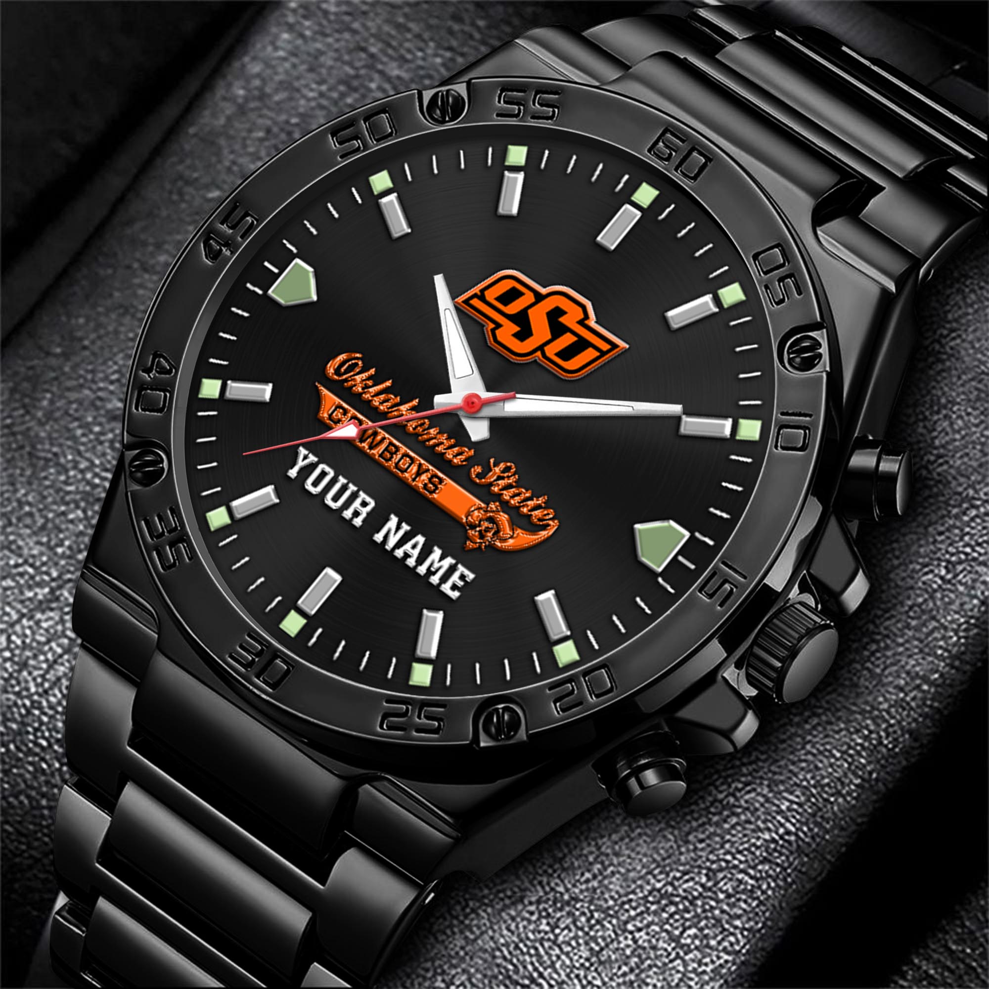 Oklahoma State Cowboys Men's Watch Custom Your Name, Sport Men Watch, FootBall Fan Gifts EHIVM-04051644