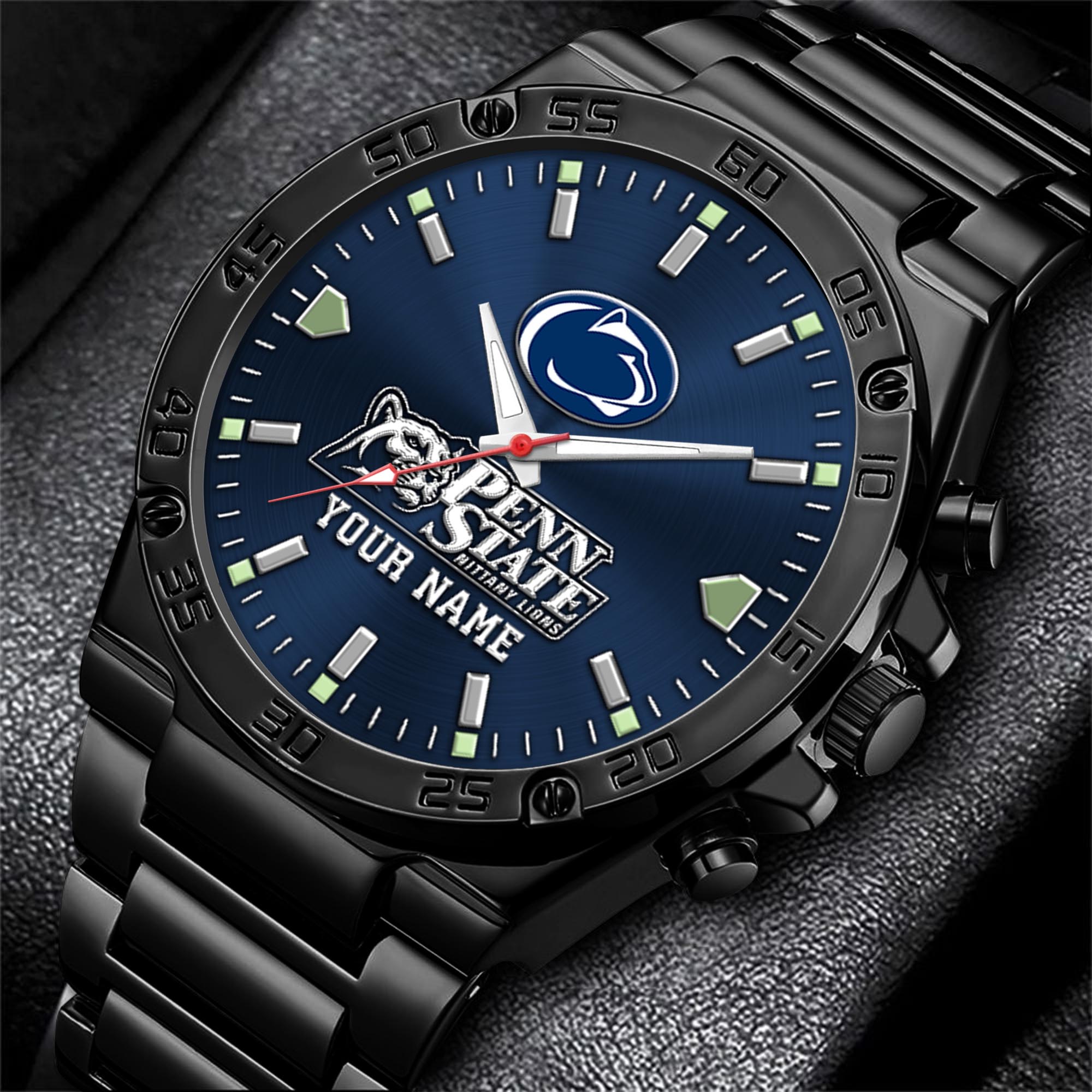 Penn State Nittany Lions Men's Watch Custom Your Name, Sport Men Watch, FootBall Fan Gifts EHIVM-04051644