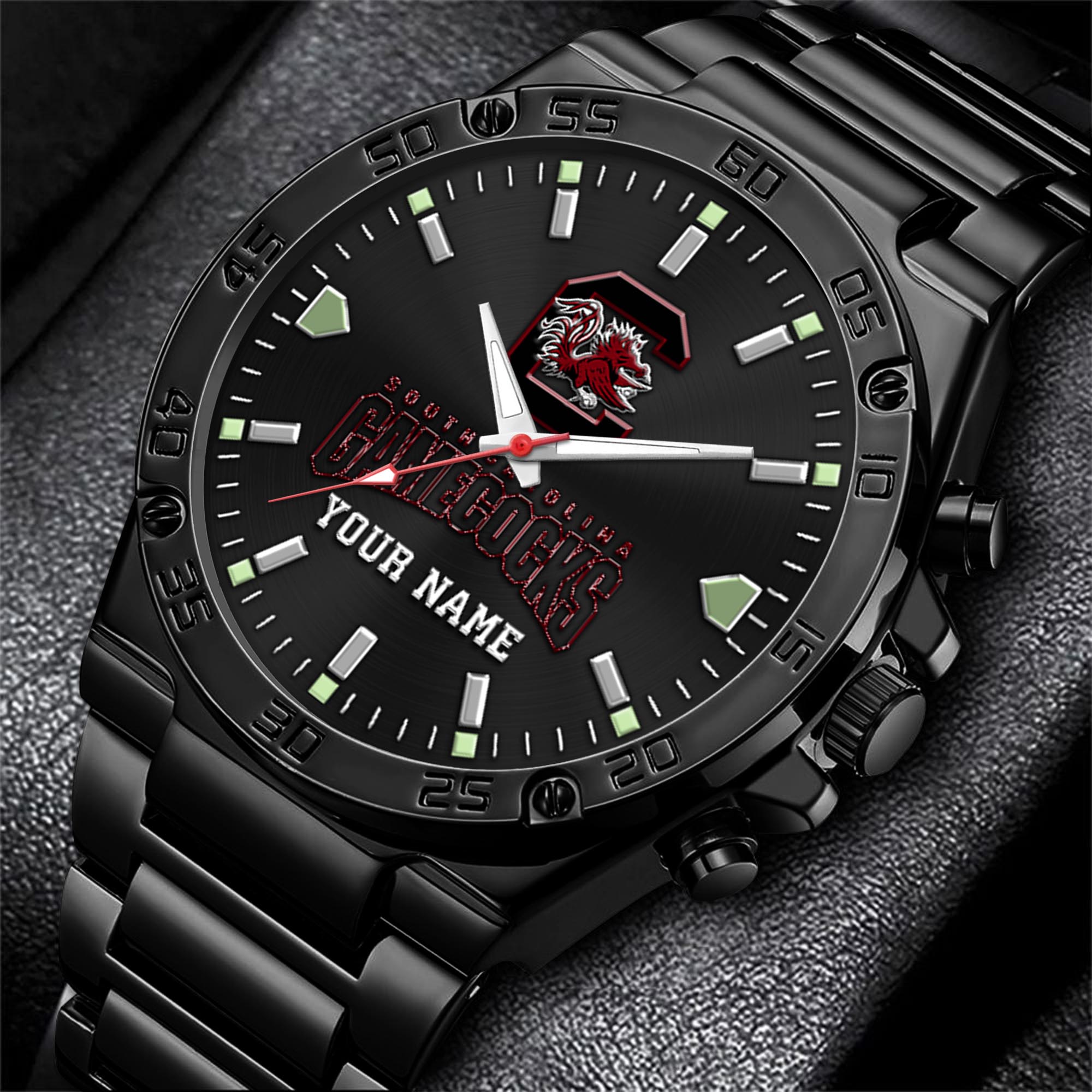 South Carolina Gamecocks Men's Watch Custom Your Name, Sport Men Watch, FootBall Fan Gifts EHIVM-04051644