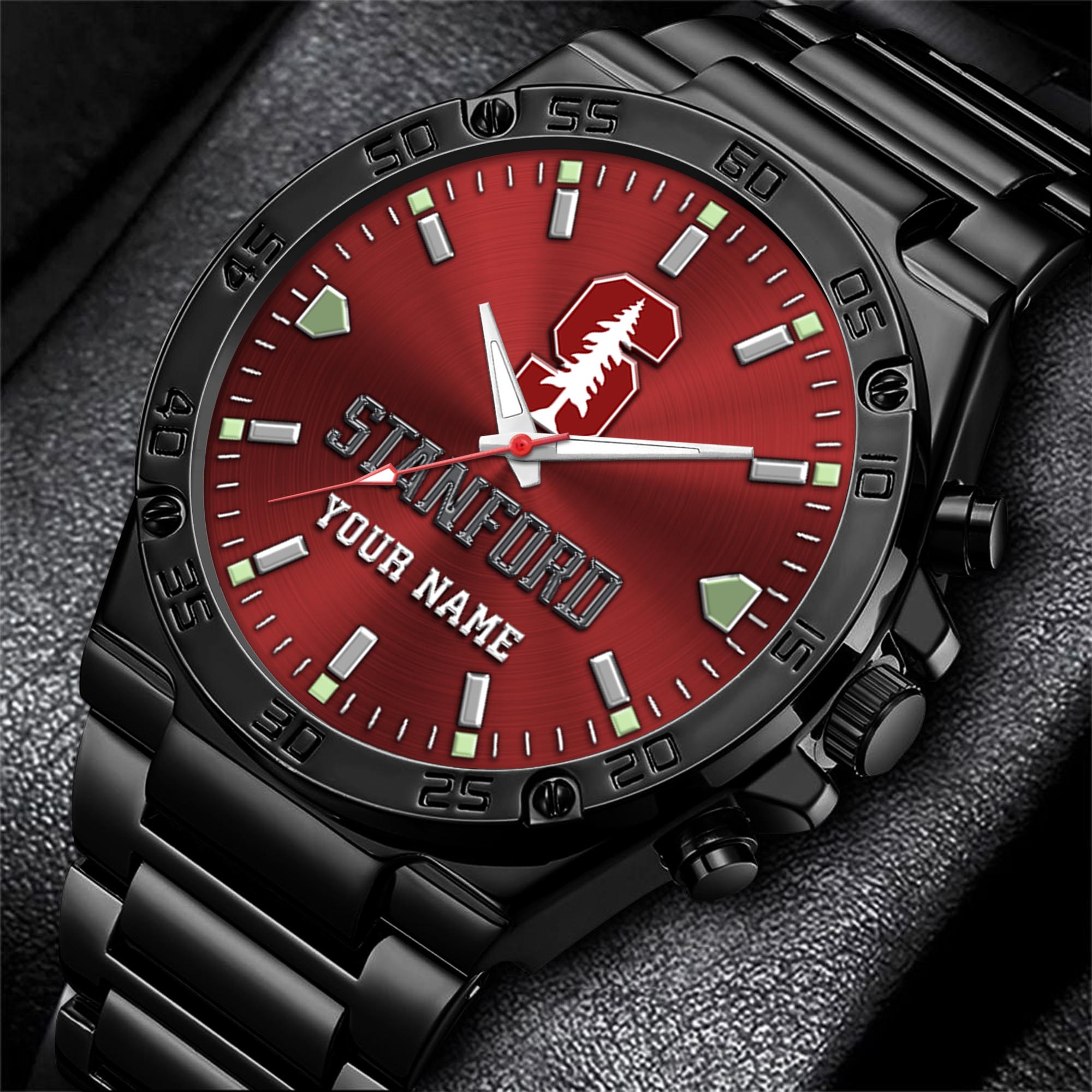 Stanford Cardinal Men's Watch Custom Your Name, Sport Men Watch, FootBall Fan Gifts EHIVM-04051644
