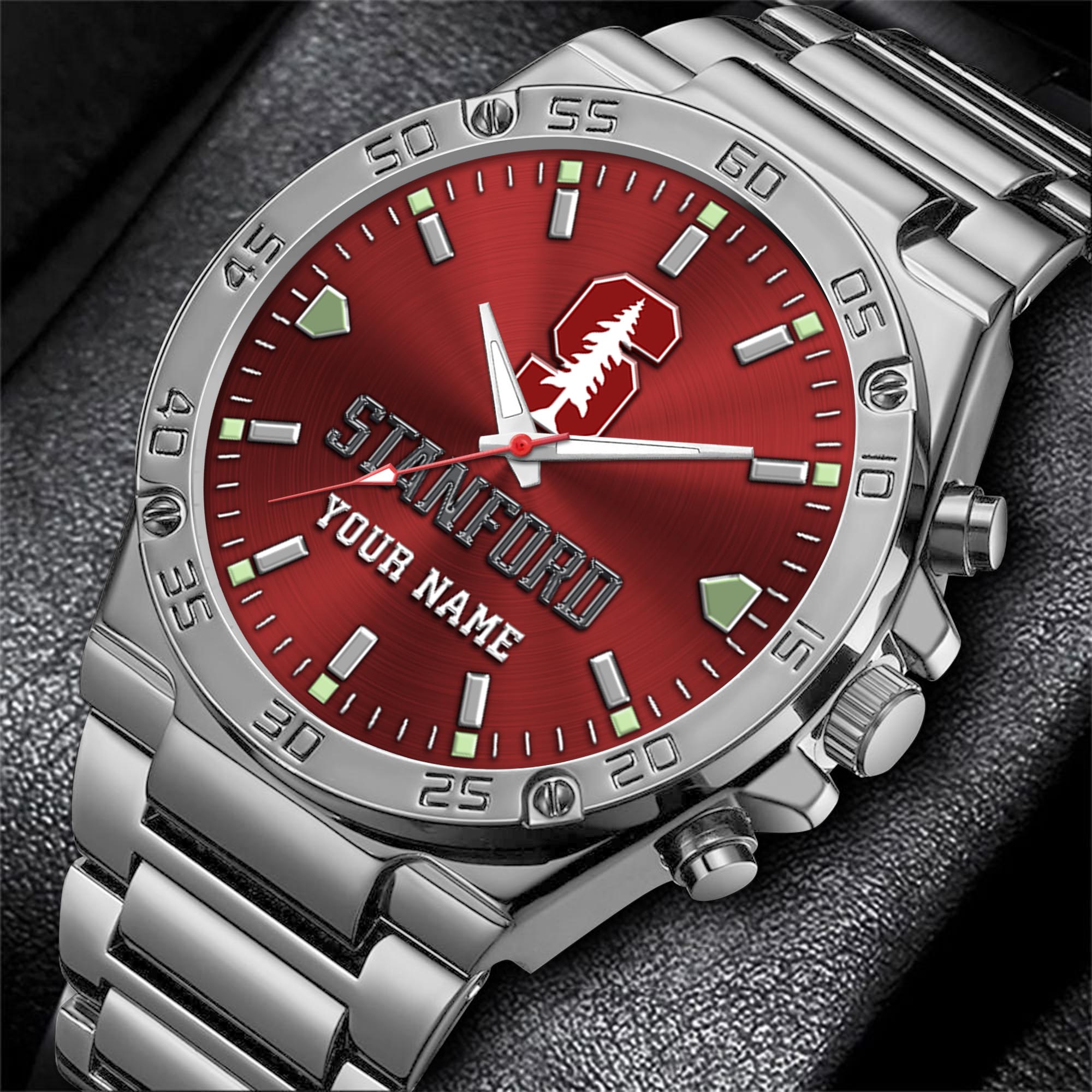 Alternative view of Stanford Cardinal Men's Watch Custom Your Name, Sport Men Watch, FootBall Fan Gifts EHIVM-04051644