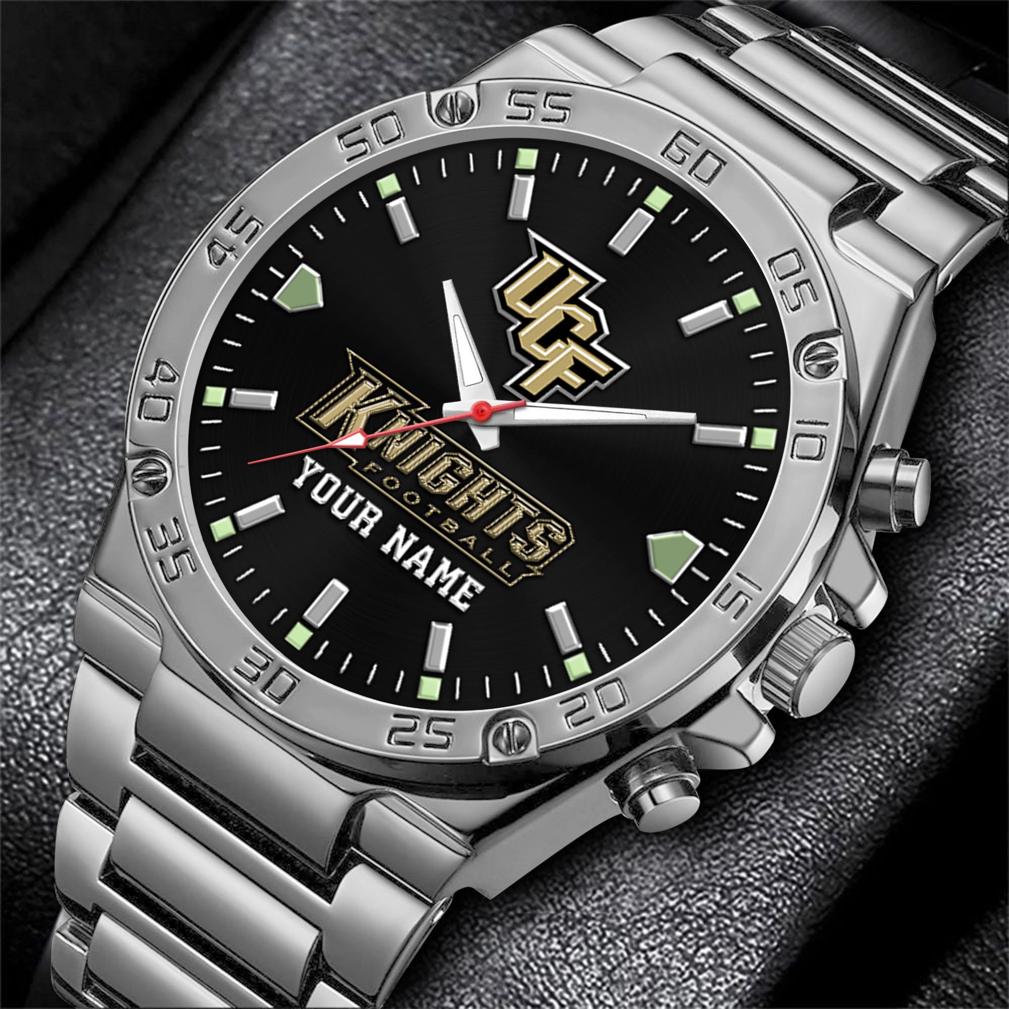 Alternative view of UCF Knights Men's Watch Custom Your Name, Sport Men Watch, FootBall Fan Gifts EHIVM-04051644