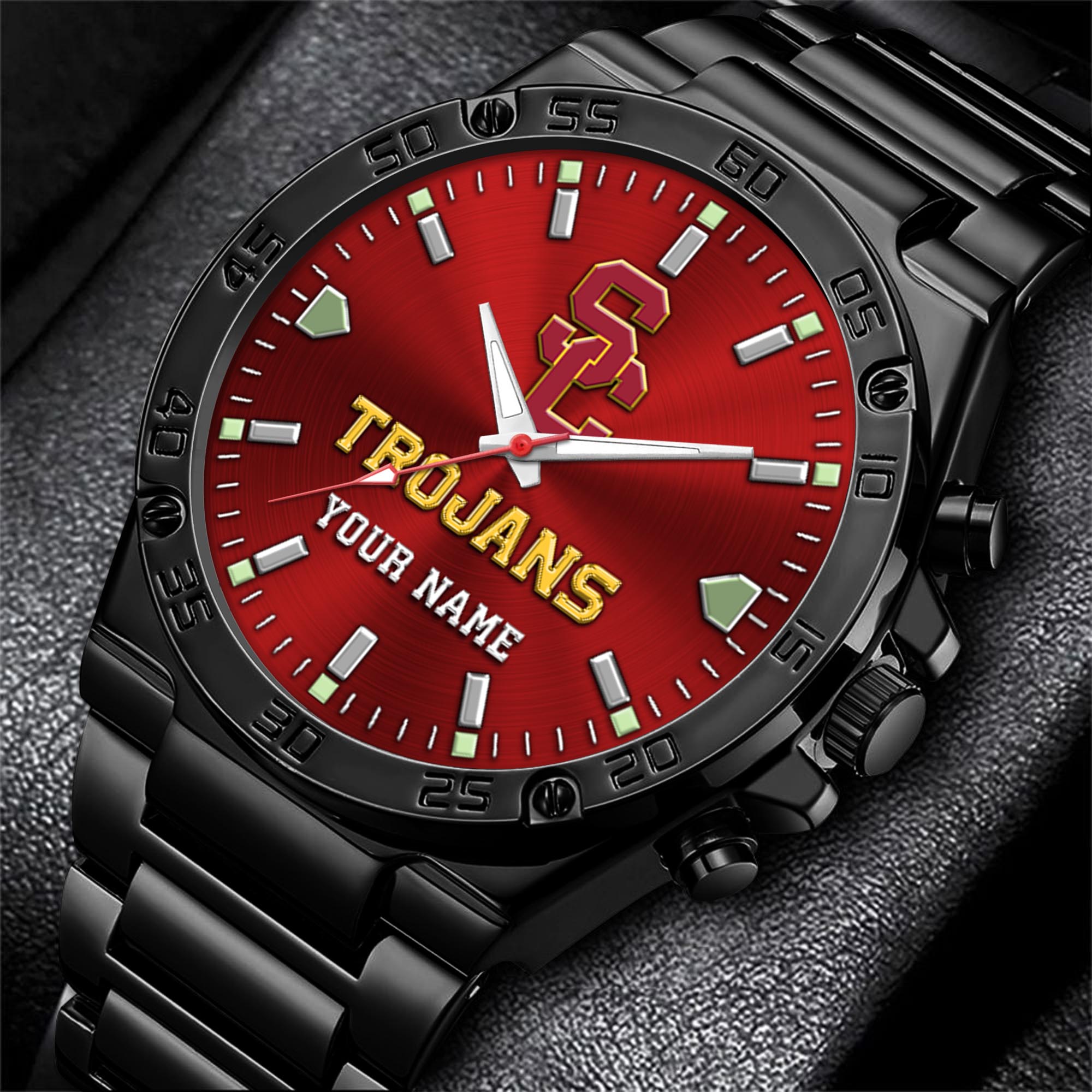 USC Trojans Men's Watch Custom Your Name, Sport Men Watch, FootBall Fan Gifts EHIVM-04051644