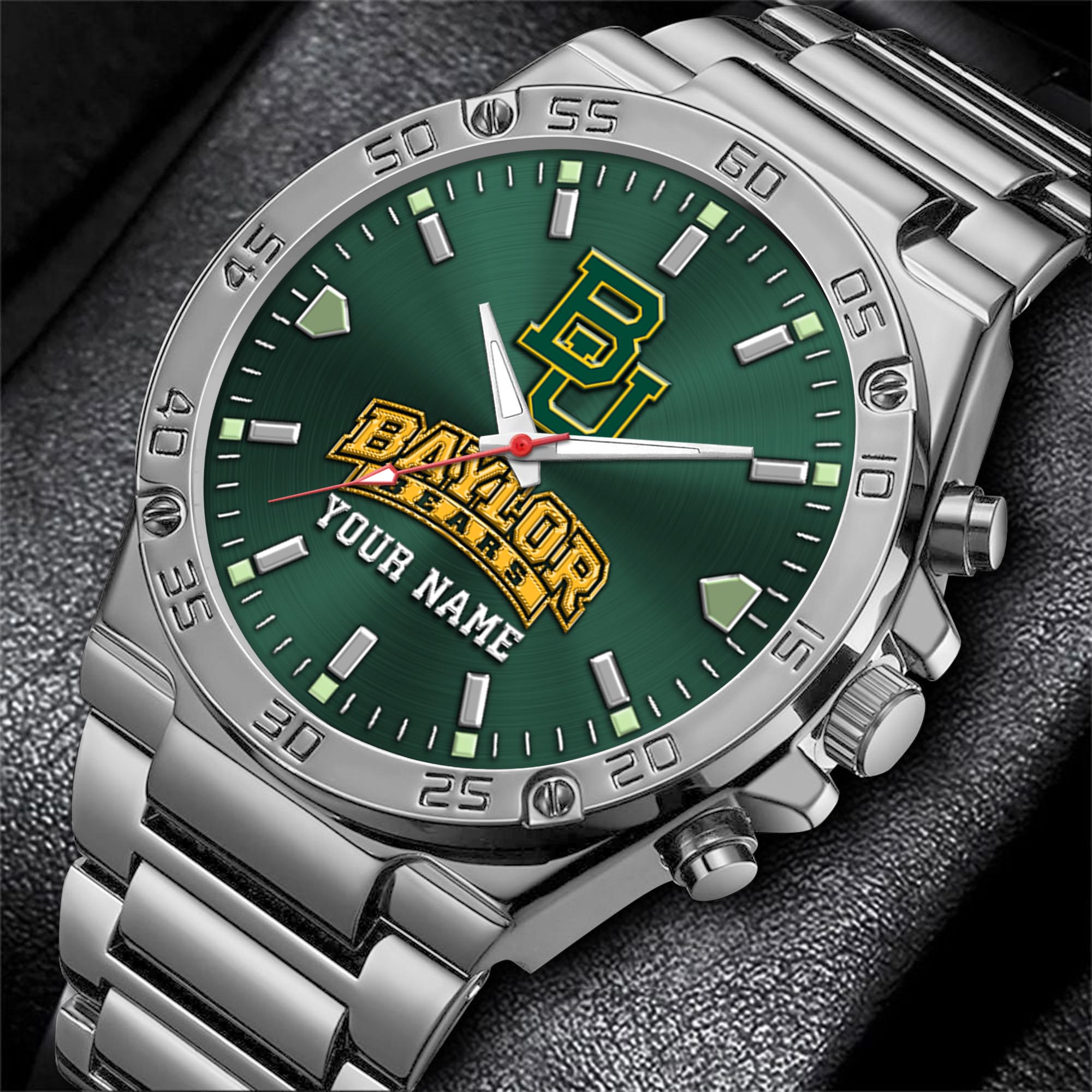 Alternative view of Baylor Bears Men's Watch Custom Your Name, Sport Men Watch, FootBall Fan Gifts EHIVM-04051644