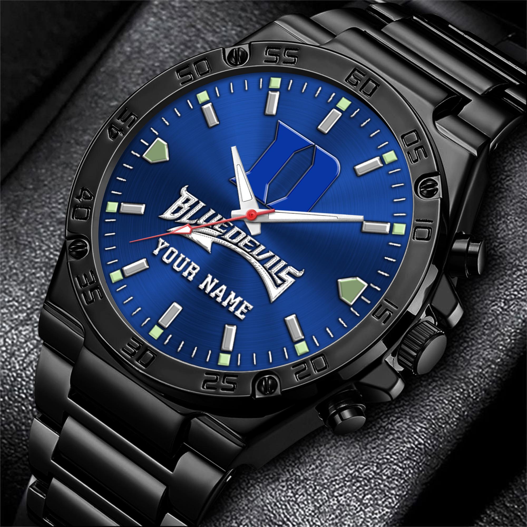 Duke Blue Devils Men's Watch Custom Your Name, Sport Men Watch, FootBall Fan Gifts EHIVM-04051644