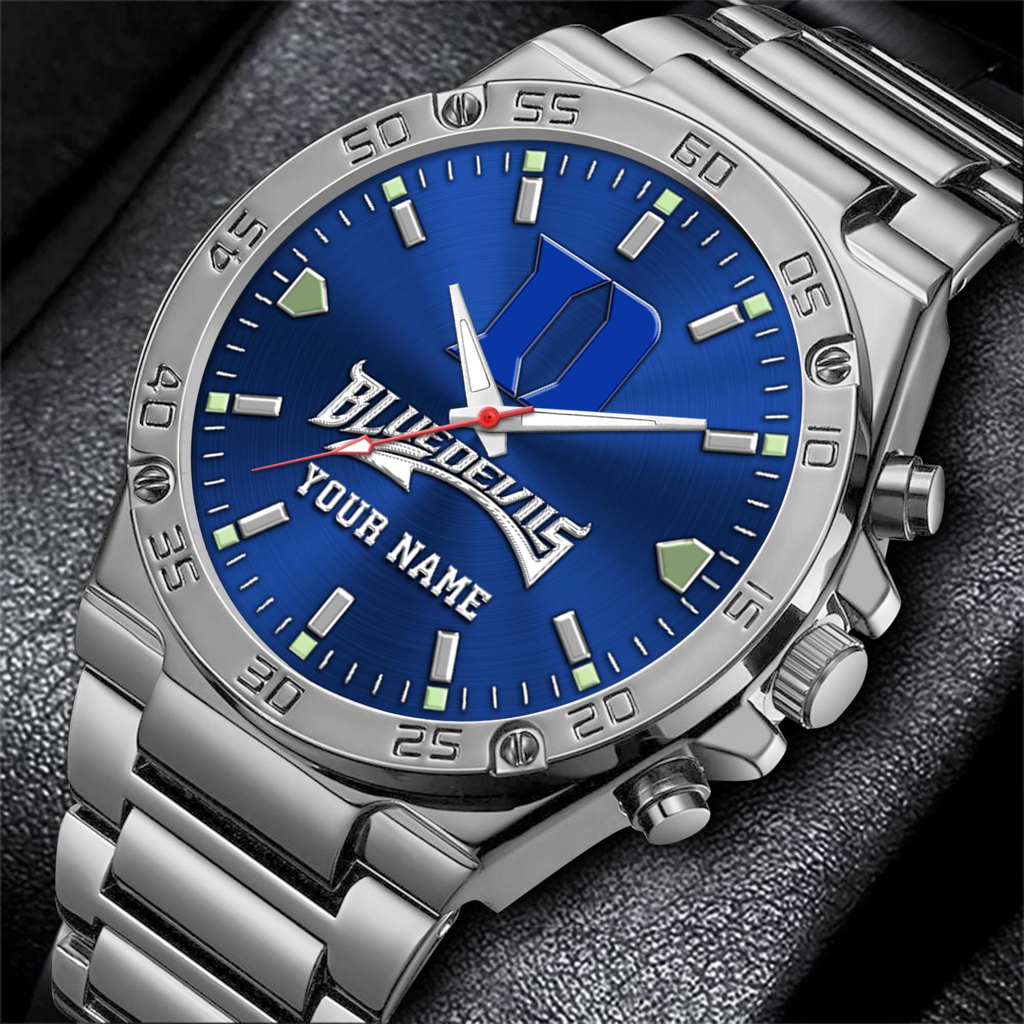 Alternative view of Duke Blue Devils Men's Watch Custom Your Name, Sport Men Watch, FootBall Fan Gifts EHIVM-04051644