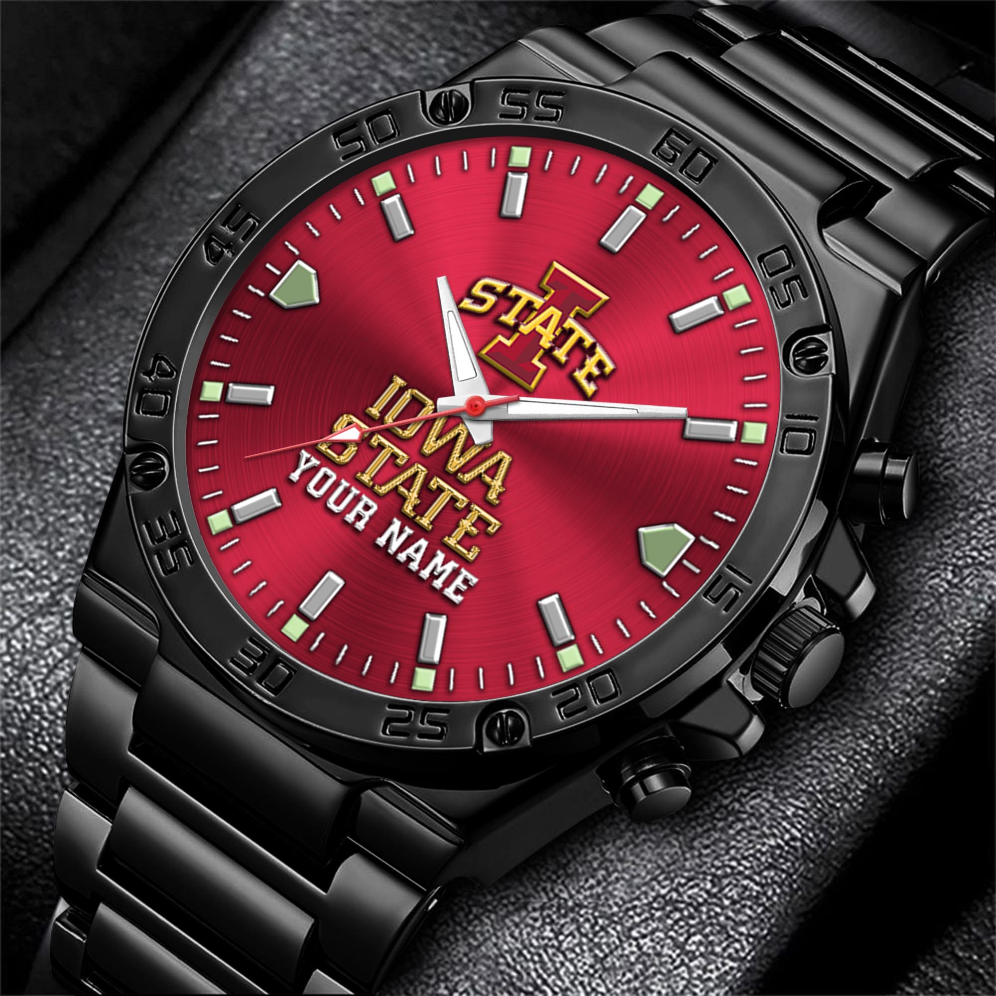 Iowa State Cyclones Men's Watch Custom Your Name, Sport Men Watch, FootBall Fan Gifts EHIVM-04051644