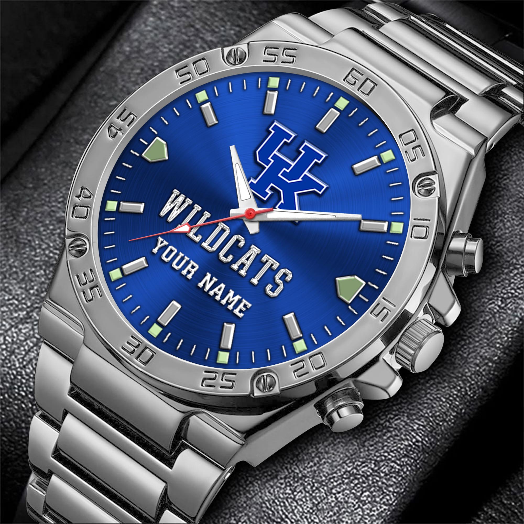 Alternative view of Kentucky Wildcats Men's Watch Custom Your Name, Sport Men Watch, FootBall Fan Gifts EHIVM-04051644