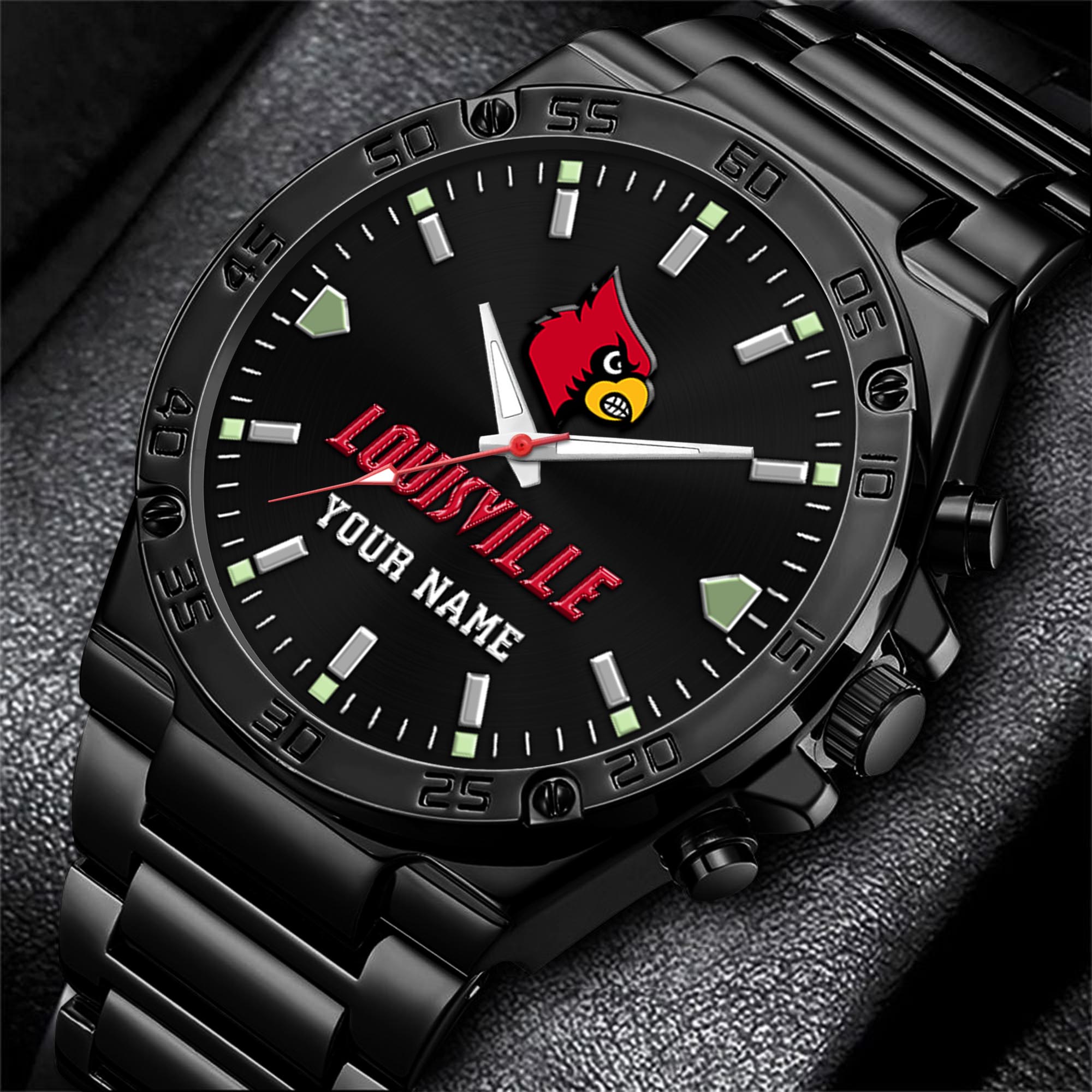 Louisville Cardinals Men's Watch Custom Your Name, Sport Men Watch, FootBall Fan Gifts EHIVM-04051644