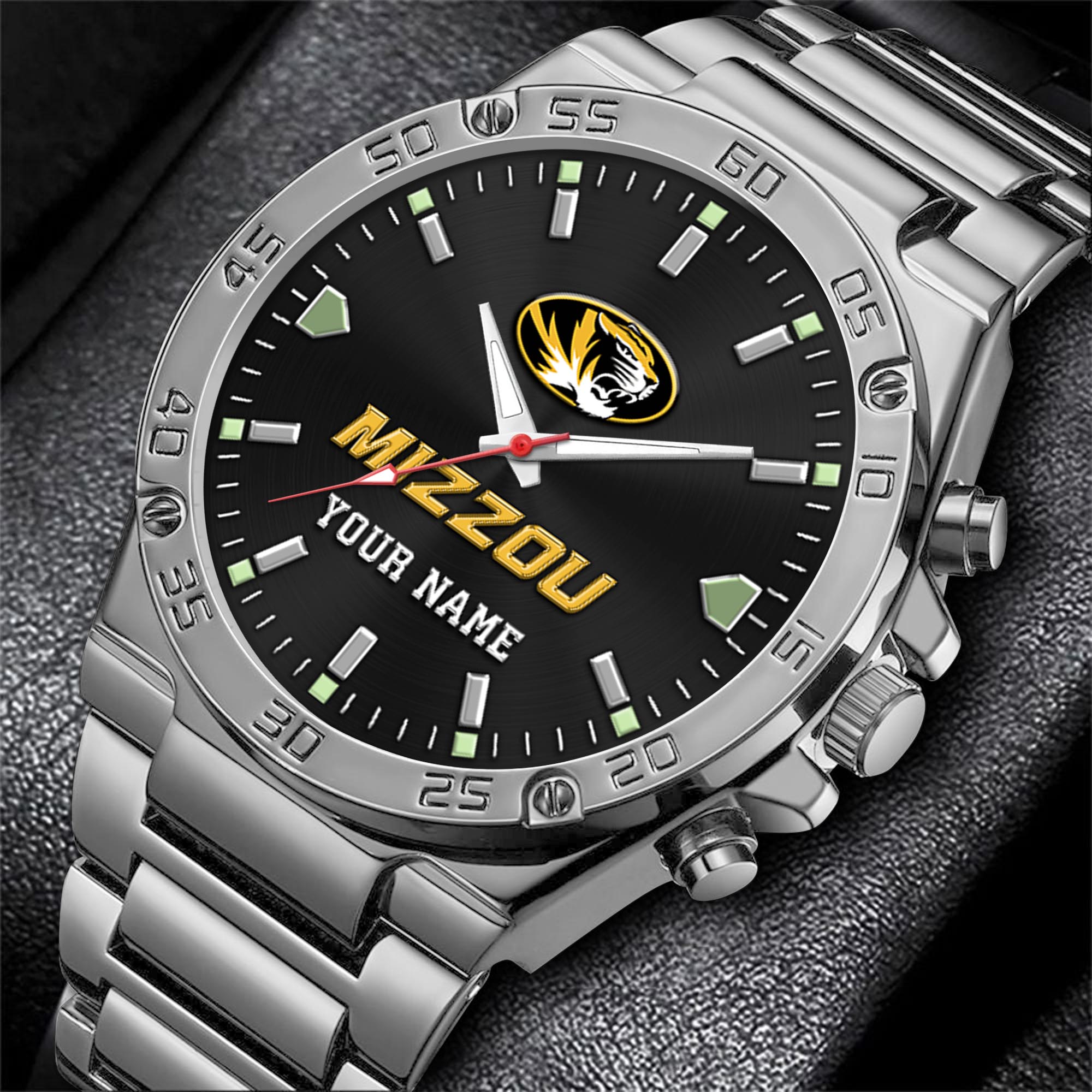 Alternative view of Missouri Tigers Men's Watch Custom Your Name, Sport Men Watch, FootBall Fan Gifts EHIVM-04051644