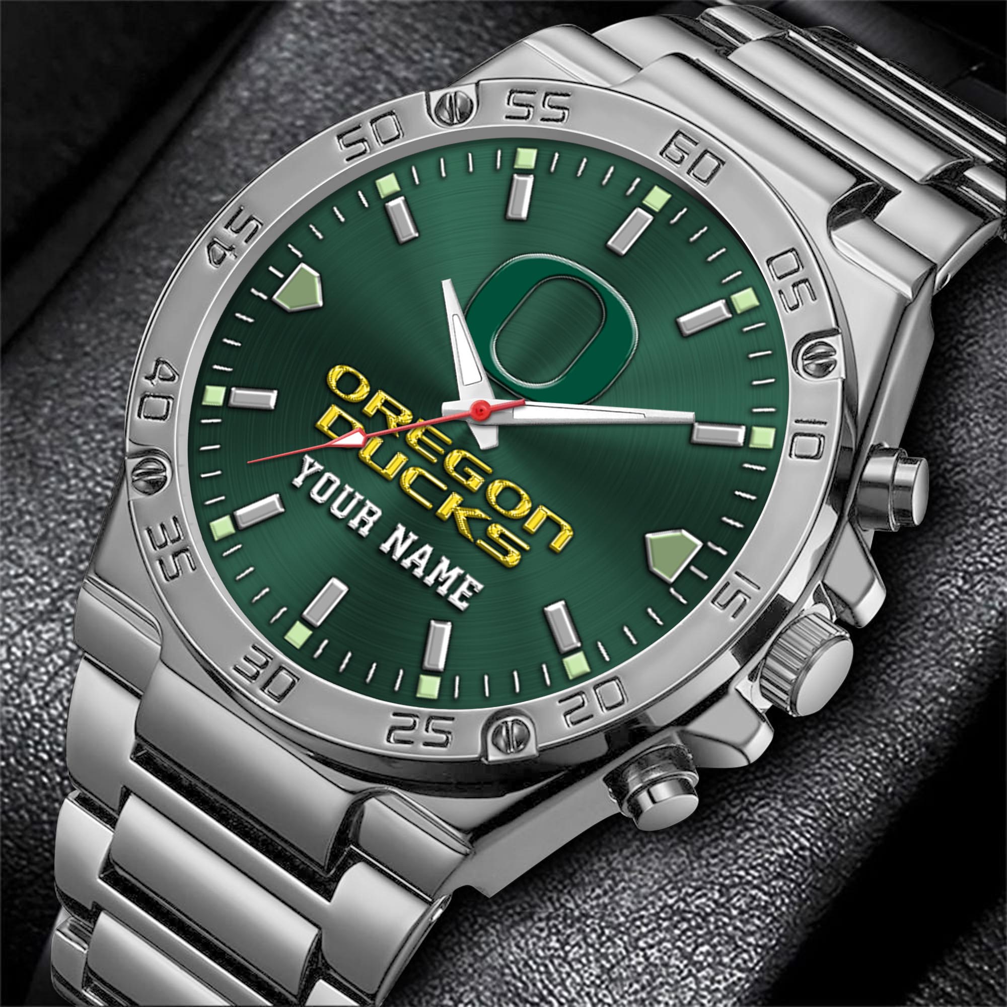 Alternative view of Oregon Ducks Men's Watch Custom Your Name, Sport Men Watch, FootBall Fan Gifts EHIVM-04051644