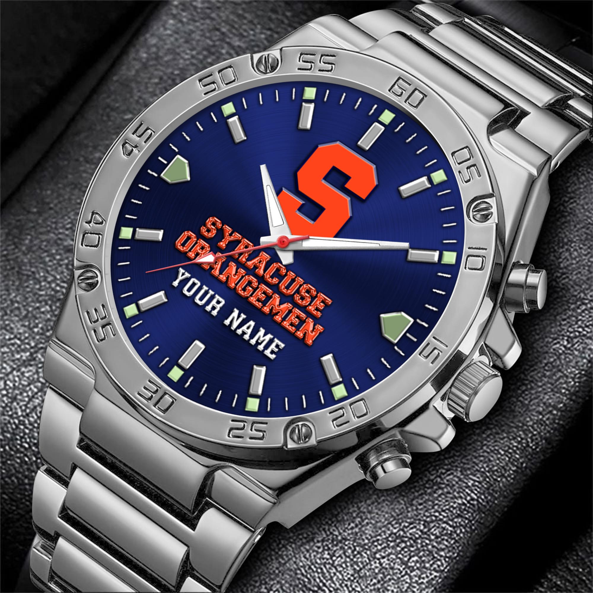 Alternative view of Syracuse Orange Men's Watch Custom Your Name, Sport Men Watch, FootBall Fan Gifts EHIVM-04051644