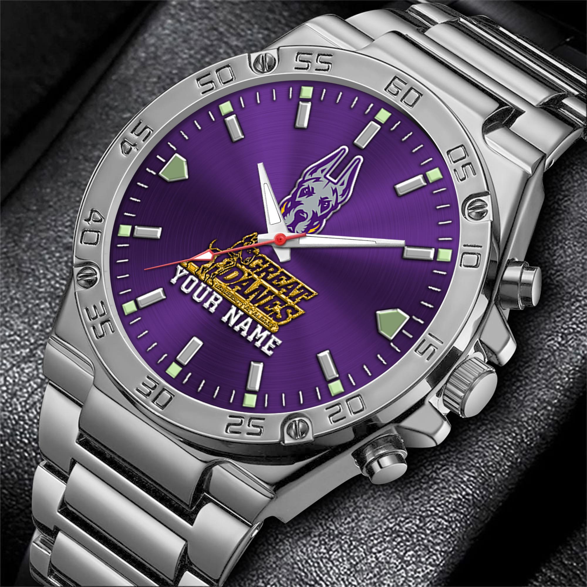 Alternative view of Albany Great Danes Men's Watch Custom Your Name, Sport Men Watch, FootBall Fan Gifts EHIVM-04051644