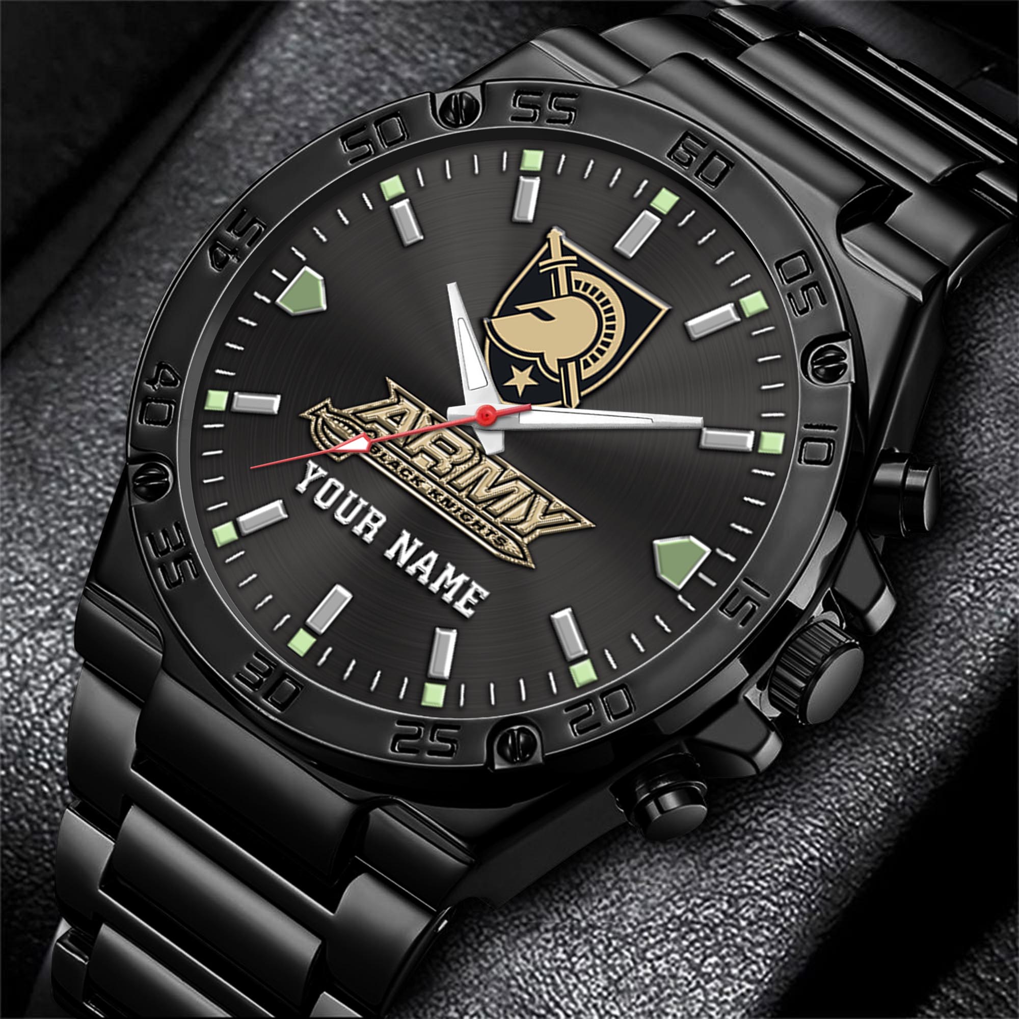 Army Black Knights Men's Watch Custom Your Name, Sport Men Watch, FootBall Fan Gifts EHIVM-04051644