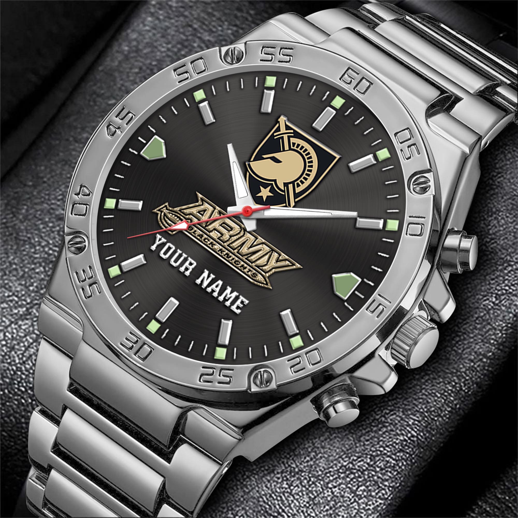 Alternative view of Army Black Knights Men's Watch Custom Your Name, Sport Men Watch, FootBall Fan Gifts EHIVM-04051644