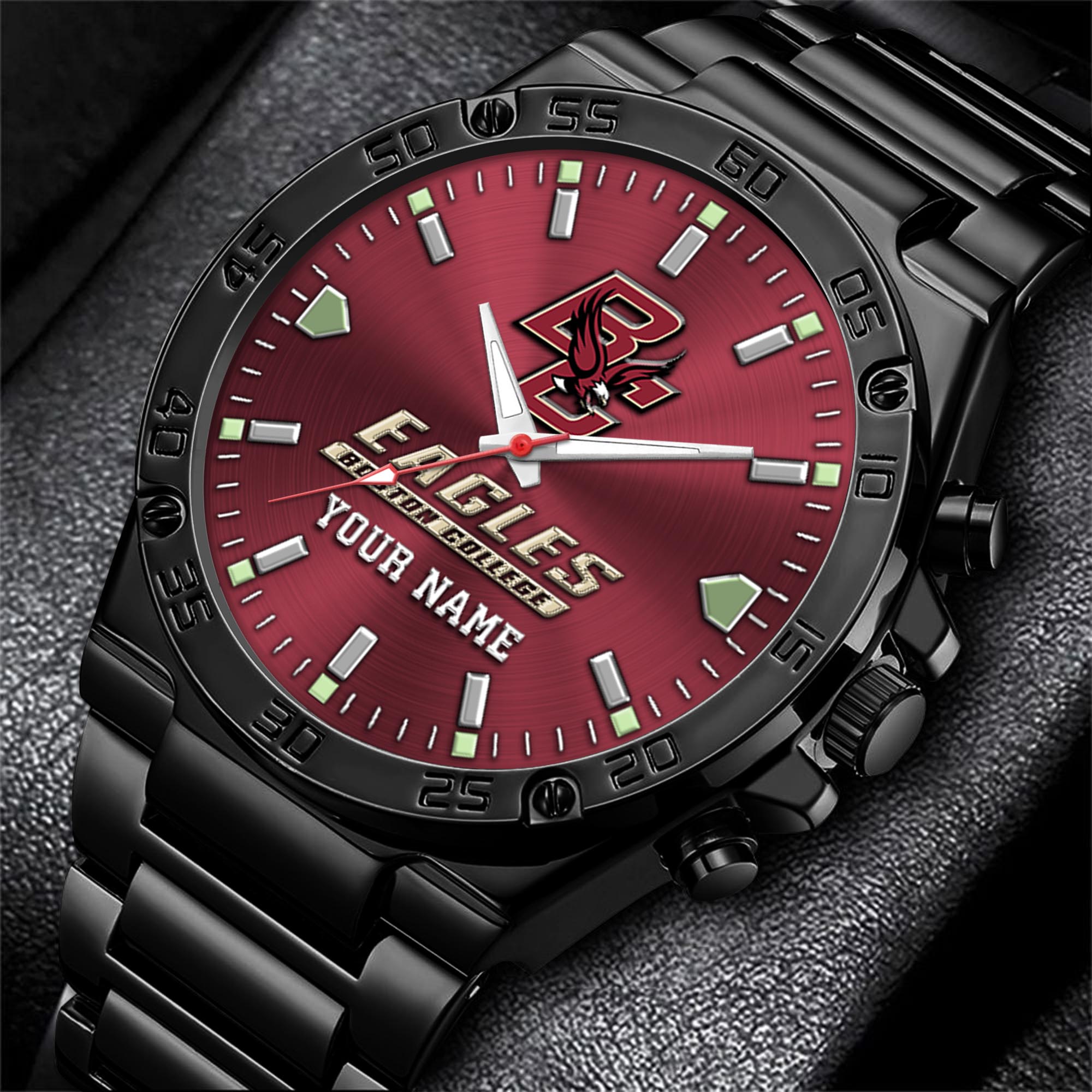 Boston College Eagles Men's Watch Custom Your Name, Sport Men Watch, FootBall Fan Gifts EHIVM-04051644
